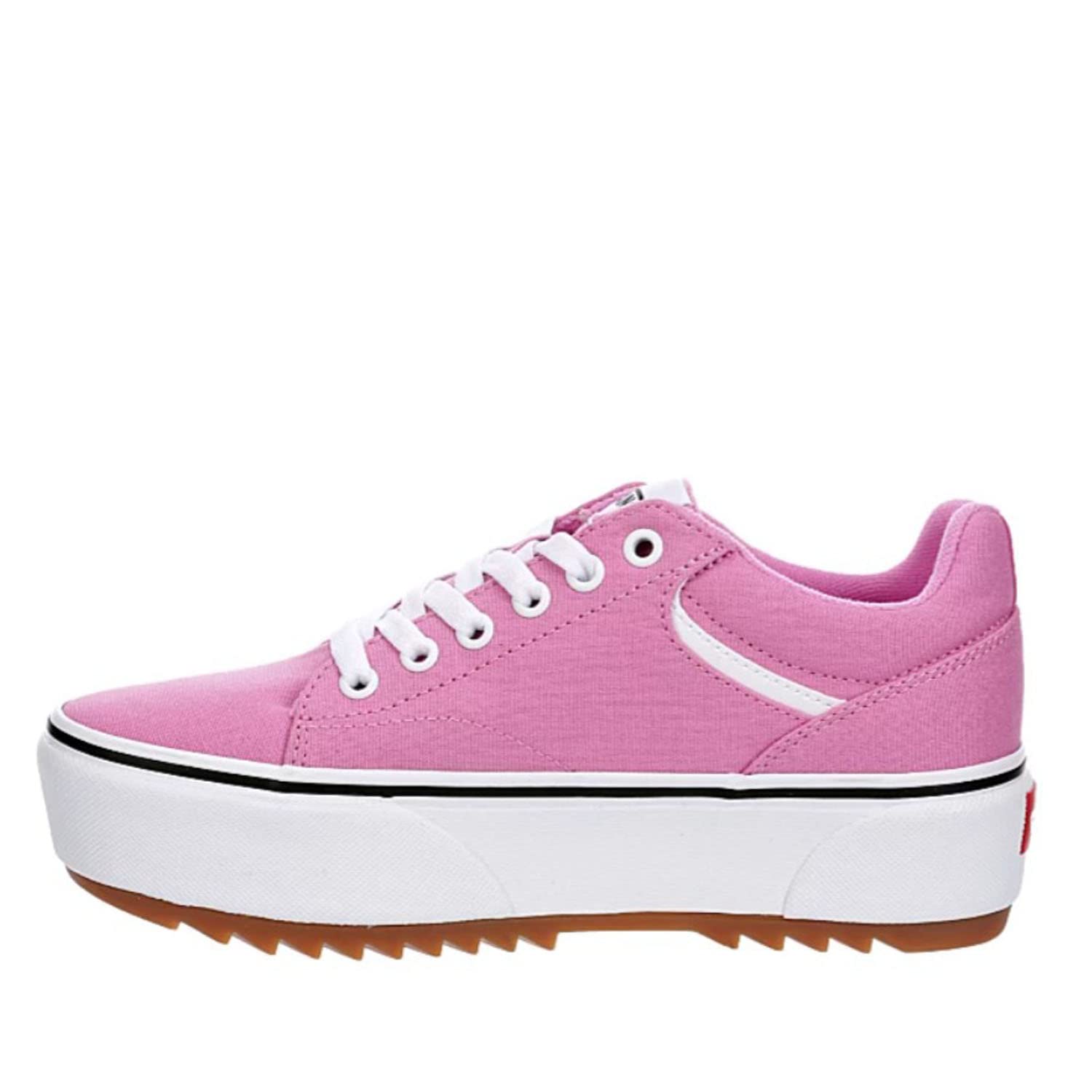 Vans Unisex Seldan Platform Canvas Sneakers - Lace-Up Casual Shoes for Men & Women - Pink | Comfortable Streetwear Fashion for Everyday Wear & Outfits