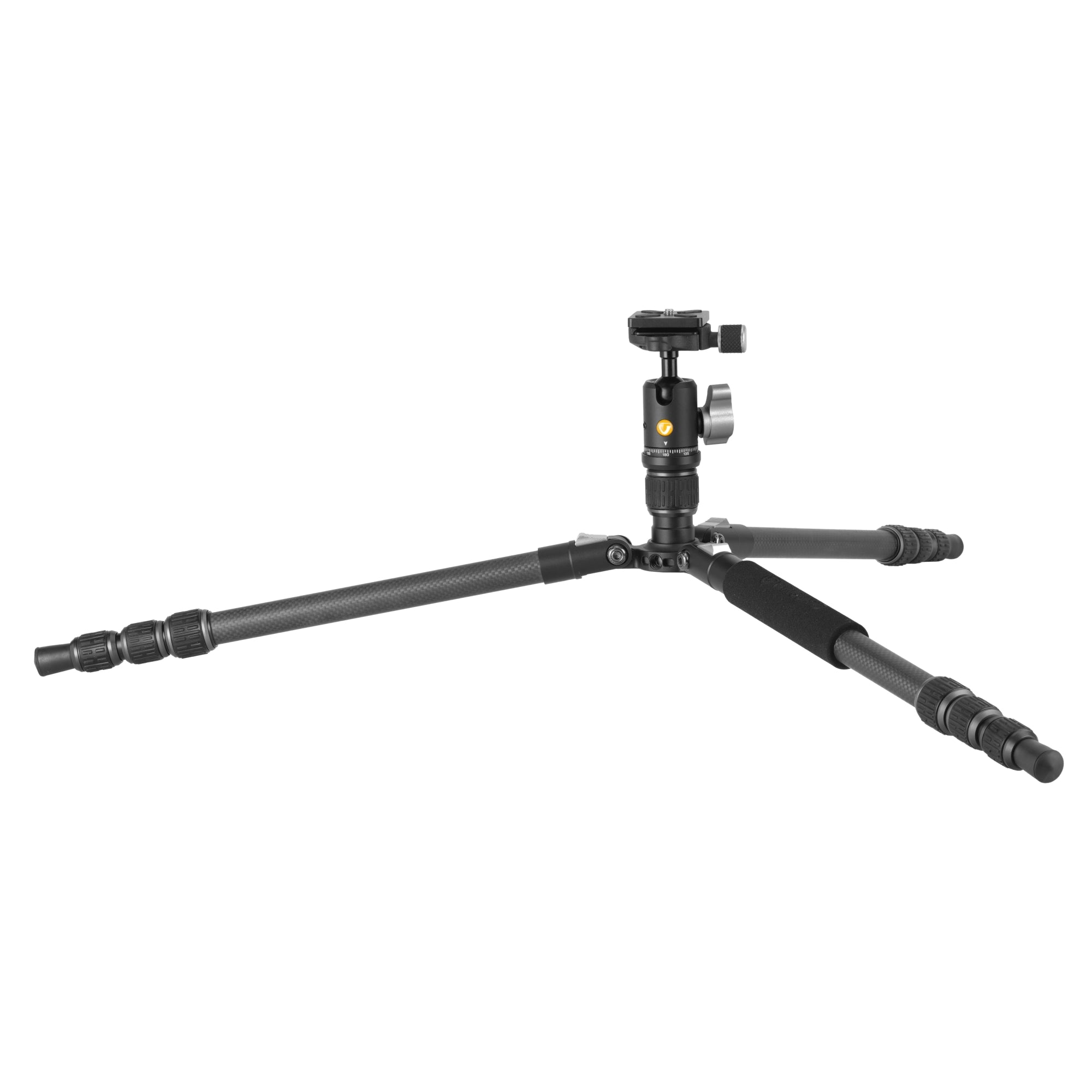 Vesta GO 204CB Lightweight Carbon Fiber Travel Tripod with Ball Head - Compact & Stable for Outdoor Photography, Hiking, and Travel Adventures