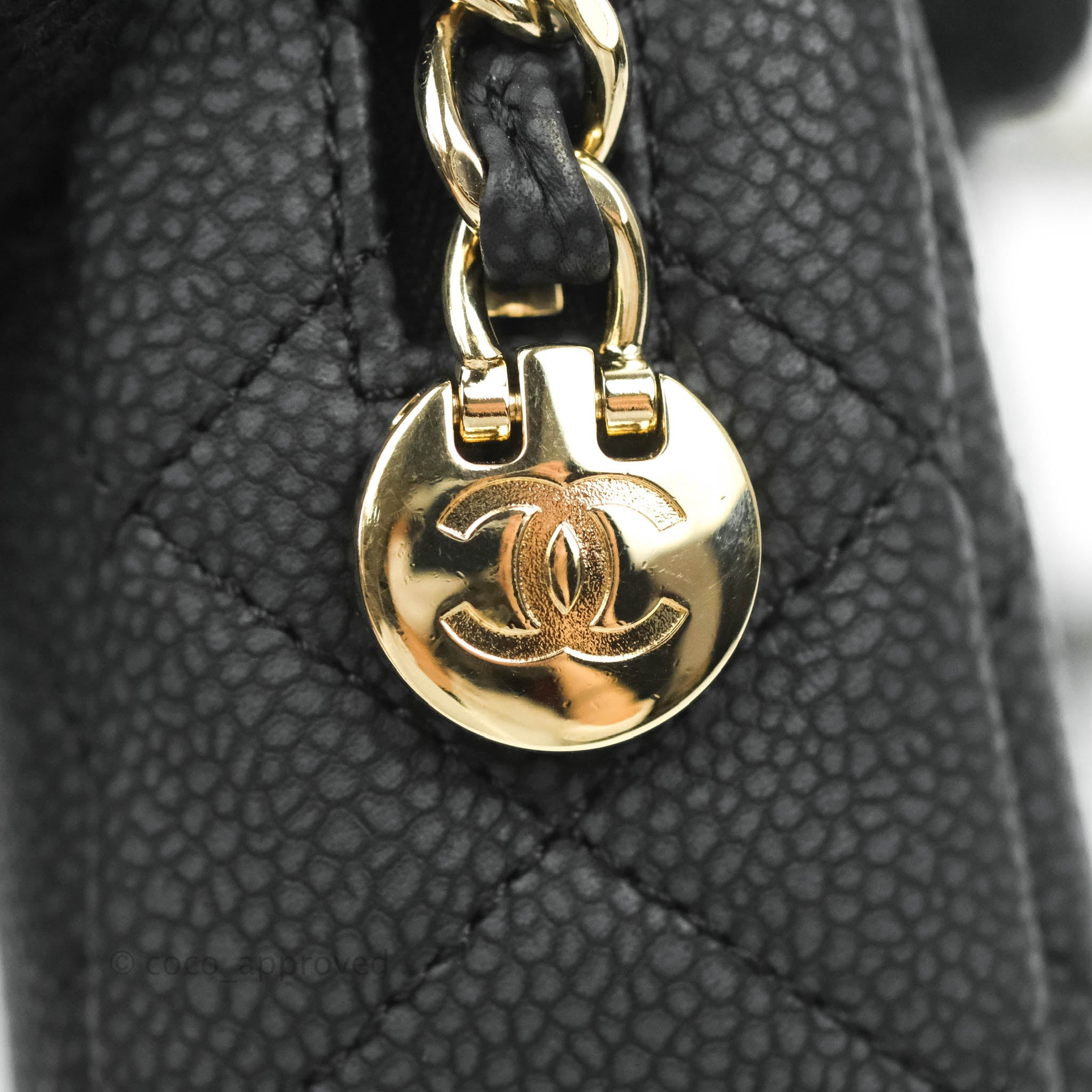 Chanel Classic Camera Bag in Black Caviar Leather with Gold Hardware - Perfect for Everyday Use, Travel & Special Occasions