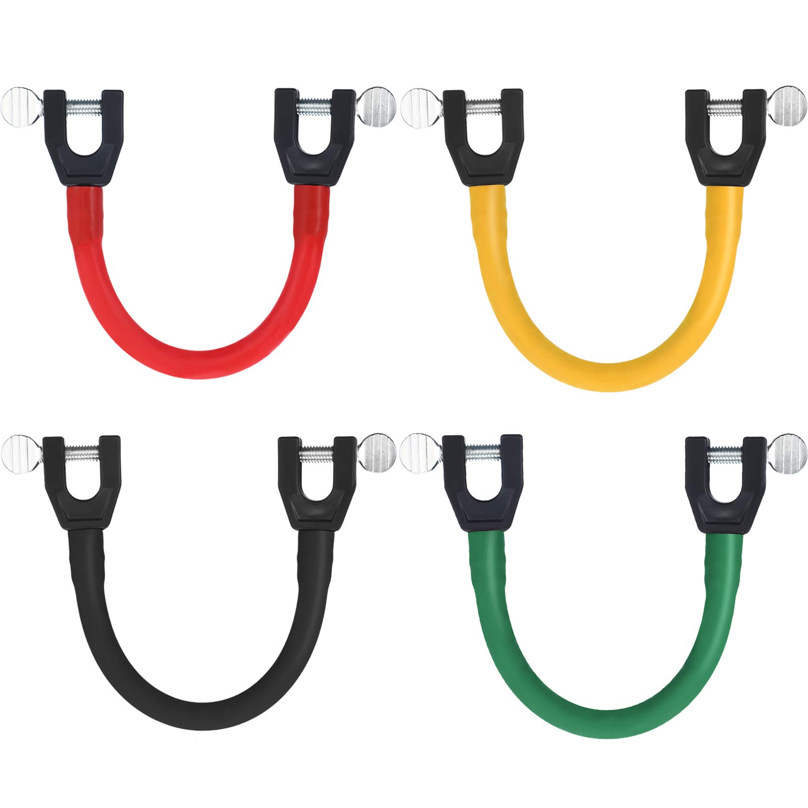 Skylety 4-Piece Ski Tip Connector Trainer - Beginner Ski Training Wedge Aid for Snow Sports (Assorted Colors) | Perfect for Kids & Adults Learning to Ski or Improving Balance on Slopes