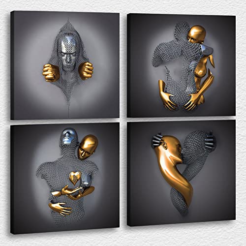 4 Piece 3d Canvas Print-26
