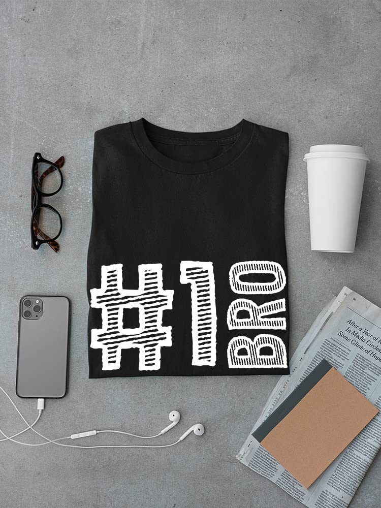 Fraternity #1 Bro Chalk Graphic Men's T-Shirt | Funny College Greek Life Cotton Tee | Perfect for Parties, Rush Week & Campus Events