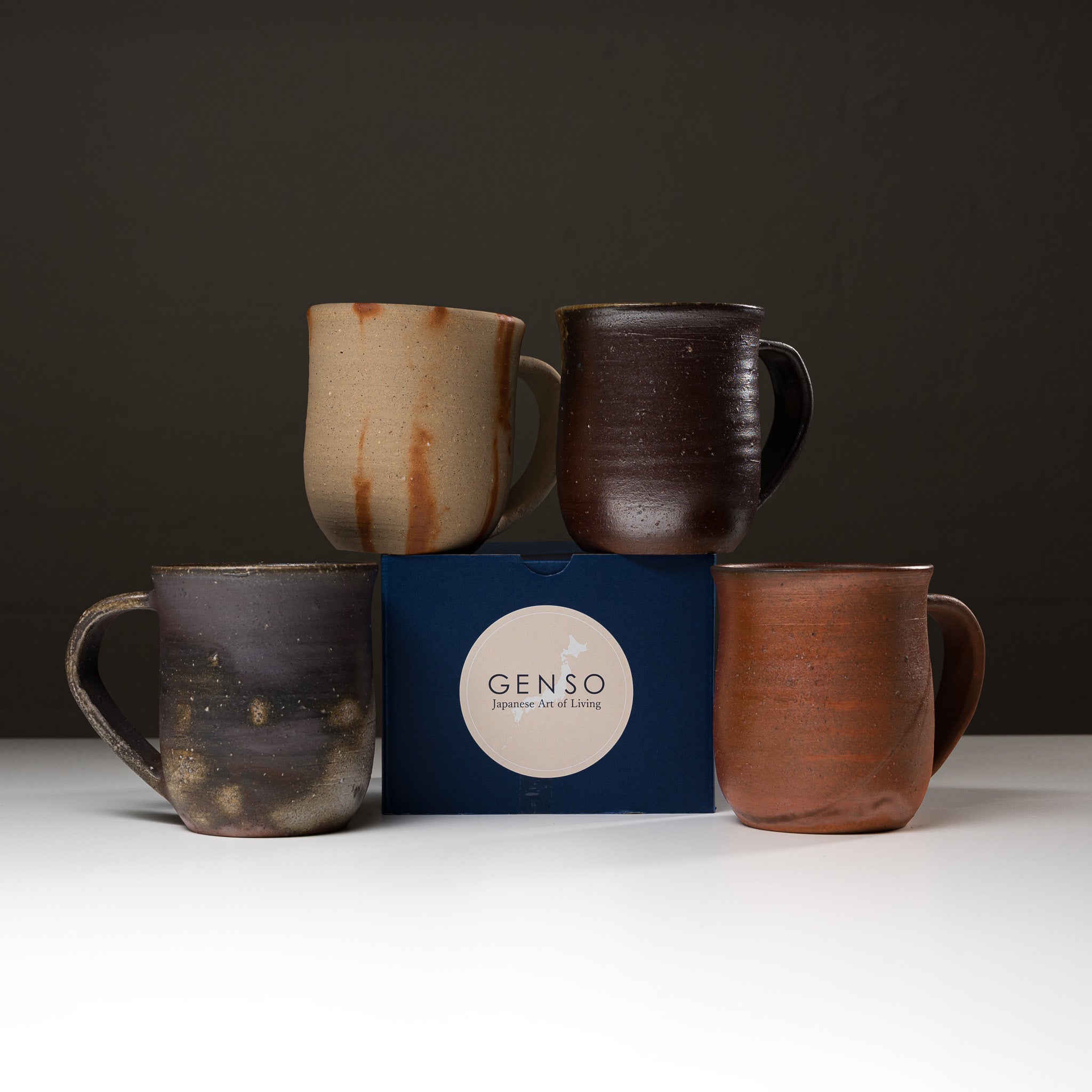 Premium Bizen Ware Pottery Extra Large Mug Cup - White Hidasuki - Handcrafted Japanese Ceramic Coffee Tea Cup - Perfect for Home Office & Gifts
