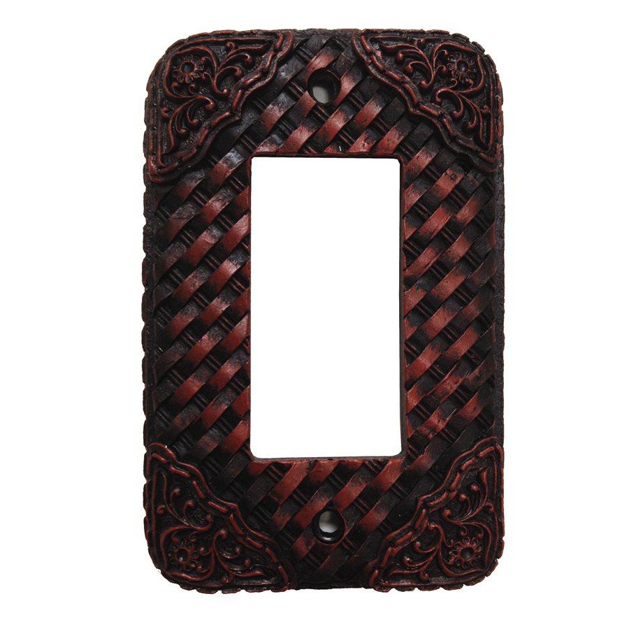Handcrafted Resin Rocker Wall Switch Plate Cover - Decorative Single Toggle Light Switch Plate for Home, Office & Bedroom - Boho Chic Home Decor Accessory