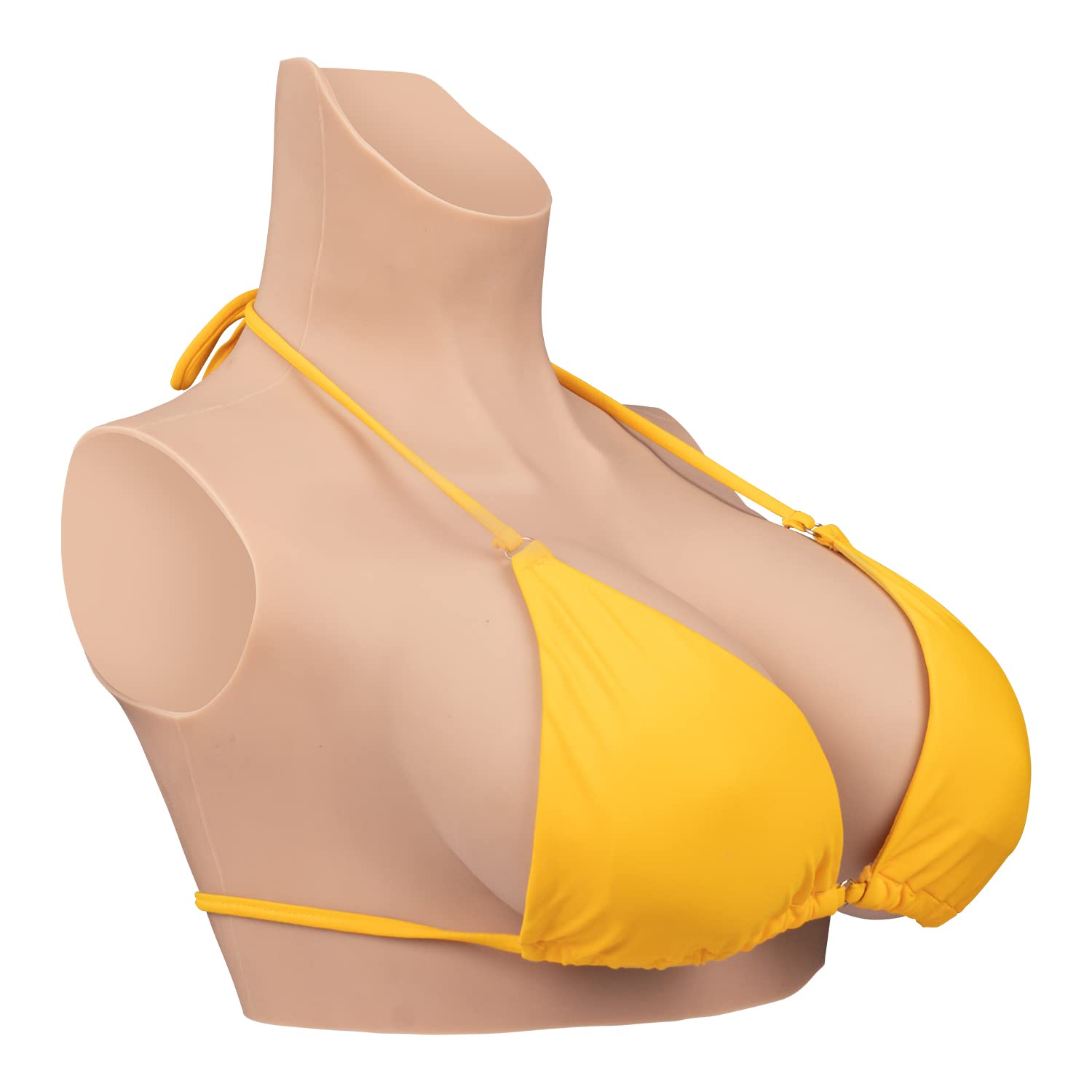 Realistic Silicone Breastplate - B to H Cup Fake Boobs for Crossdressers, Drag Queens & Transgender | Comfortable & Natural-Looking Breast Forms for Cosplay, Halloween & Gender Affirmation