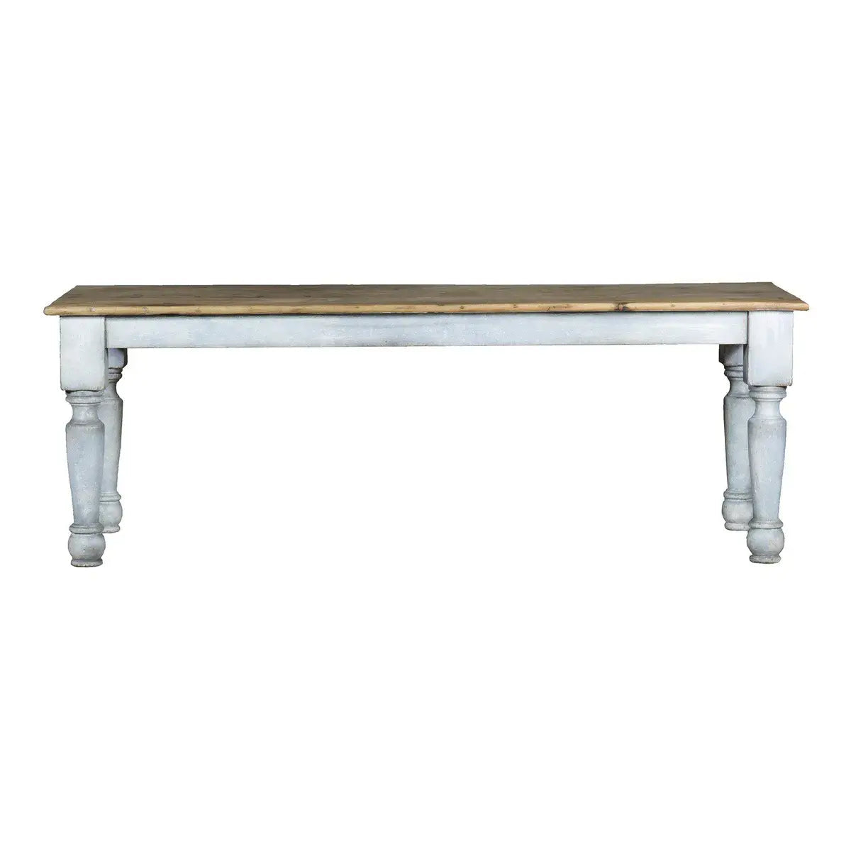 La Grange Table in Light French Gray - Elegant Dining Room Table for Farmhouse & Modern Home Decor - Perfect for Family Gatherings & Dinner Parties