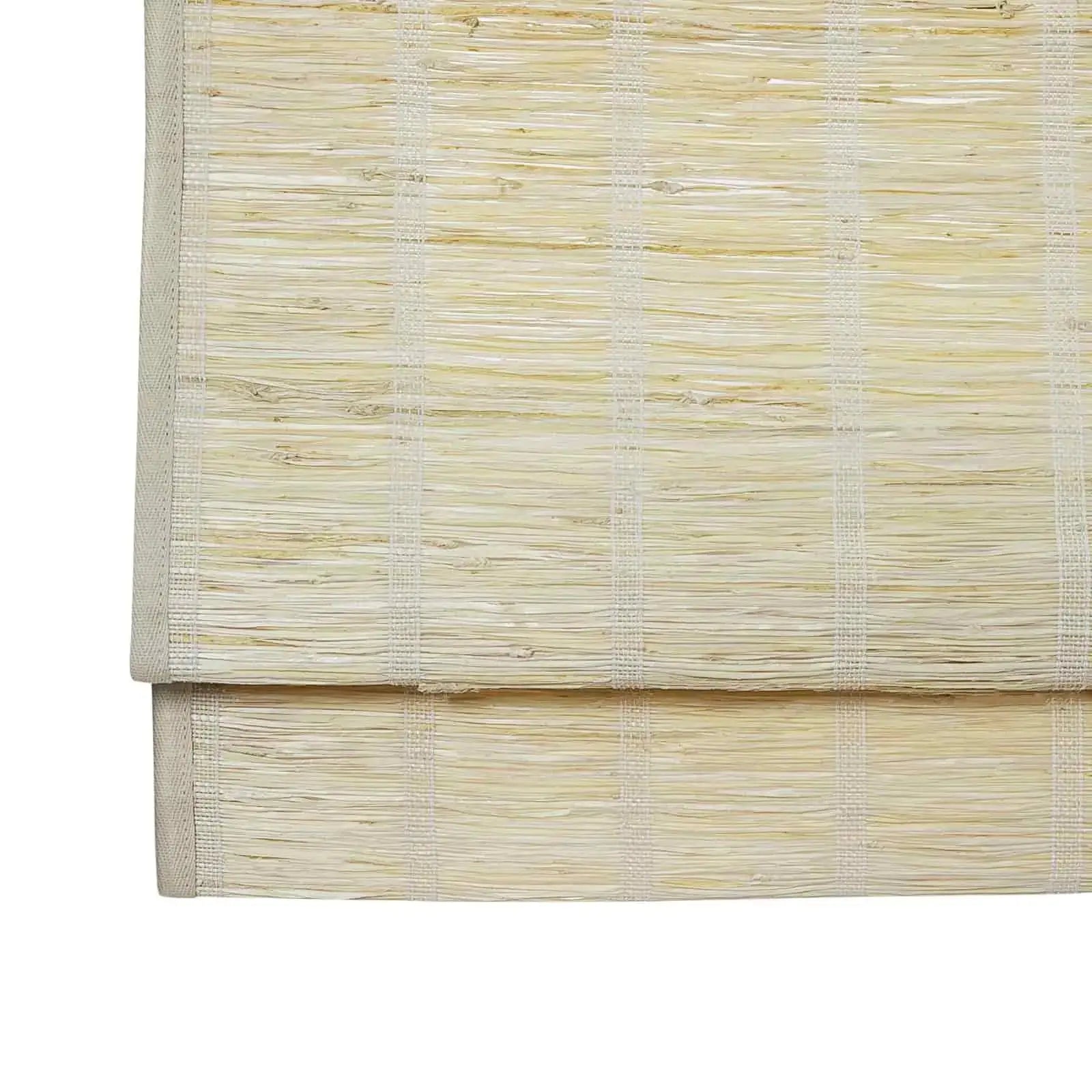 Rae Natural Ramie Jute Woven Wood Window Shades - Series M | Eco-Friendly Bamboo Blinds for Living Room, Bedroom & Office | Light Filtering & UV Protection