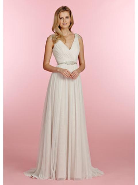 Hayley Paige BLUSH Giada 1501 Sample Wedding Gown - Elegant Bridal Dress for Prom, Formal Events & Special Occasions