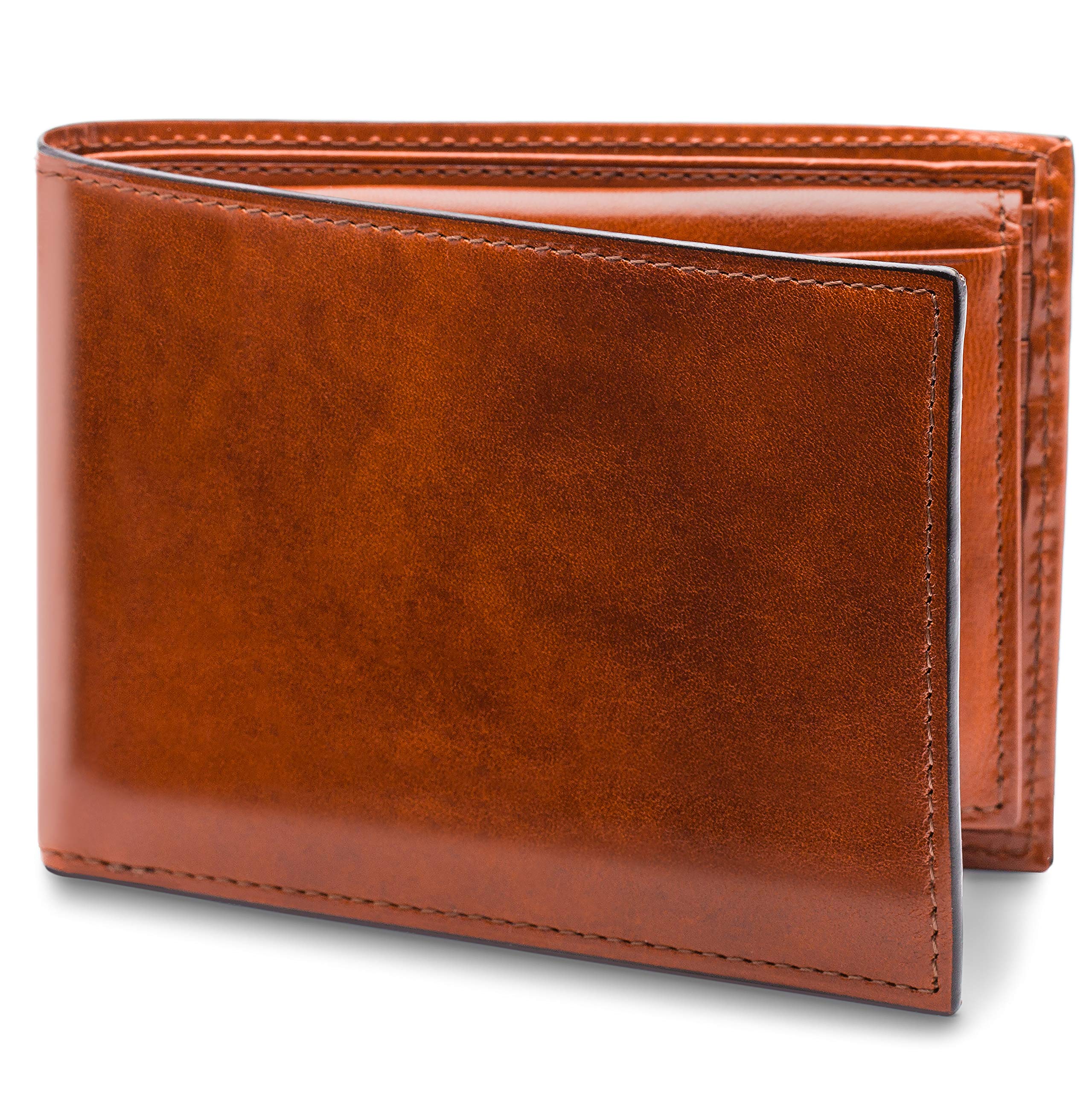 Bosca Men's Genuine Italian Leather Wallet with ID Passcase - Slim Bifold RFID Blocking Wallet for Credit Cards & Cash - Perfect for Everyday Use, Travel & Business