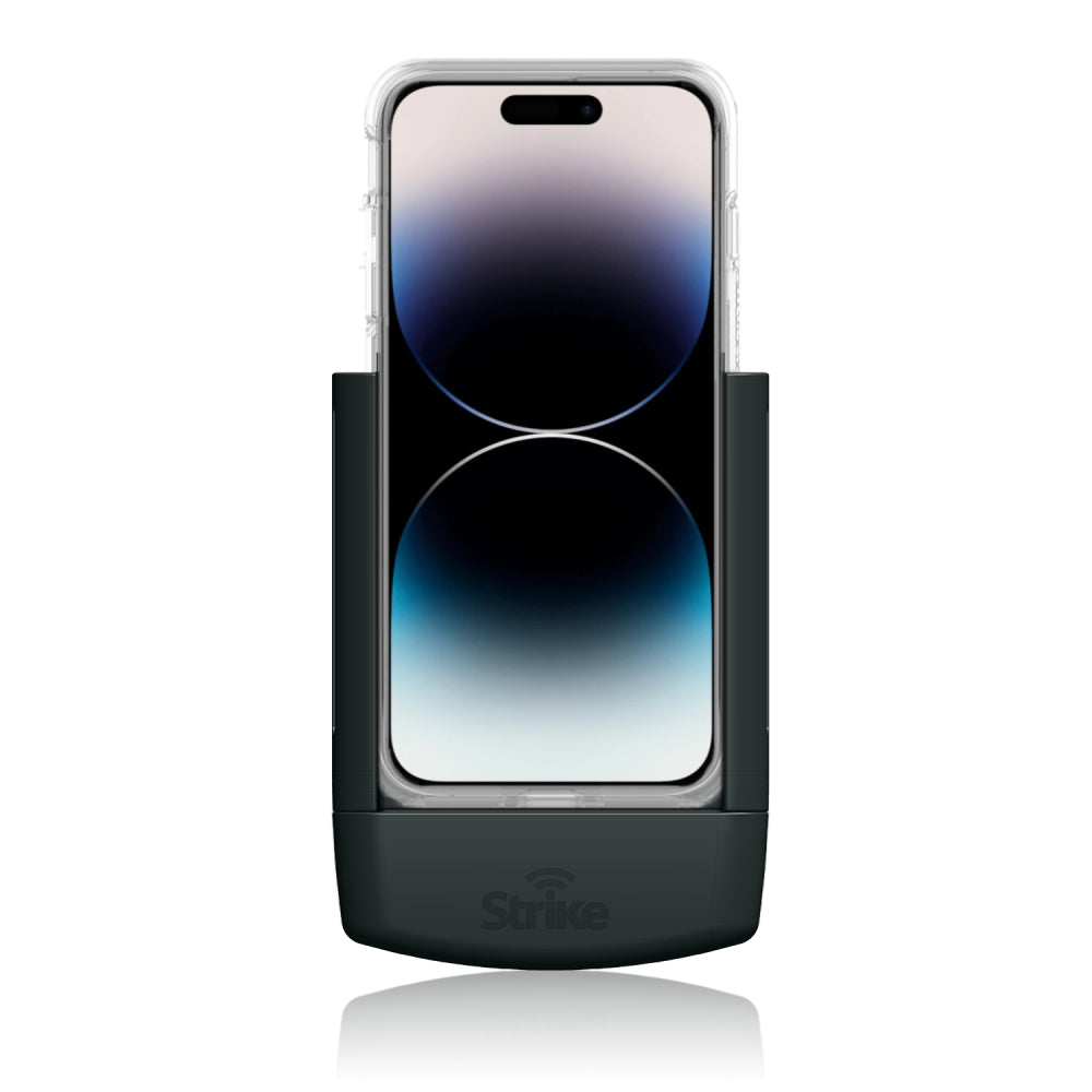 iPhone 14 Pro Max Car Phone Holder with Strike Case - Secure Mount for Driving, Navigation & Hands-Free Calls