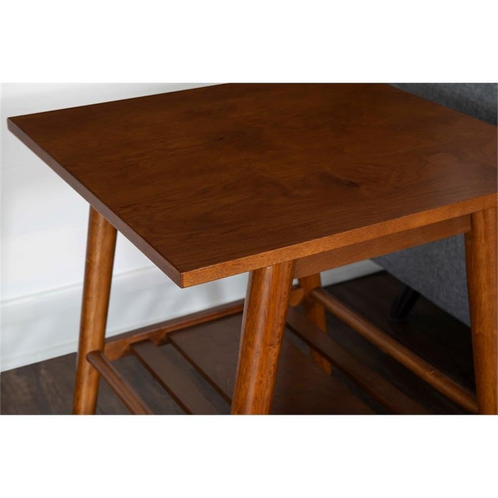 Brown Linon Samantha Wood Coffee Table - Stylish & Durable Living Room Furniture for Home Decor