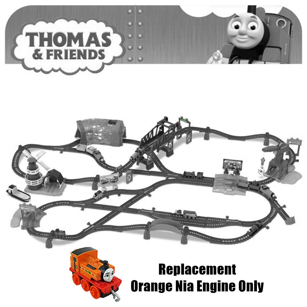 Fisher-Price Thomas and Friends Train Set Replacement Parts - GRF01 Orange Nia Engine for All Around Sodor Deluxe Set | Perfect for Kids' Toy Train Repair & Collection Display