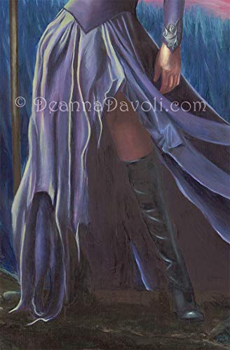 Maleficent Sleeping Beauty Fantasy Art Print - Gothic Fairy Tale Wall Decor 8x10 & 11x14 - Perfect for Halloween Decor, Bedroom Art & Dark Fantasy Collections