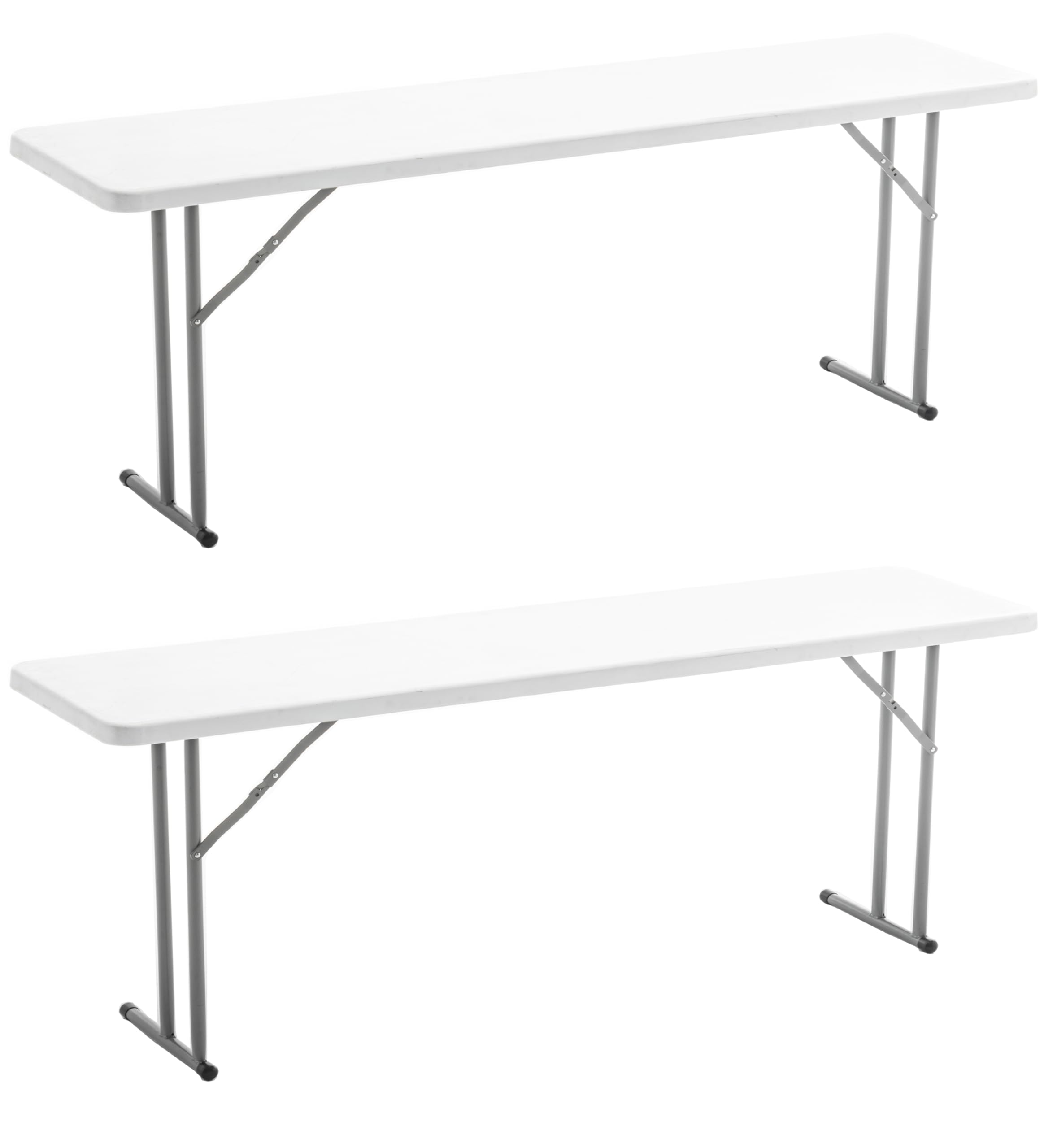 BTEXPERT 2-Pack 8-Foot Folding Training Tables - 96