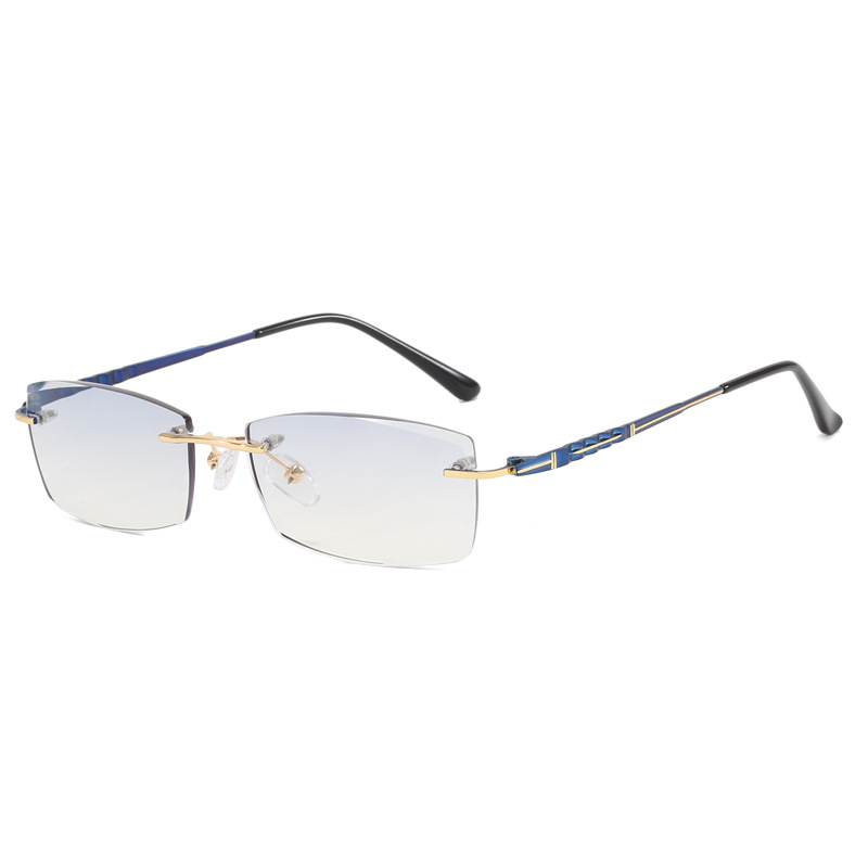 Stylish Rimless Ultra Lightweight Anti Blue Light Reading Glasses for Women & Men - Perfect for Computer Work, Reading & Screen Time Protection