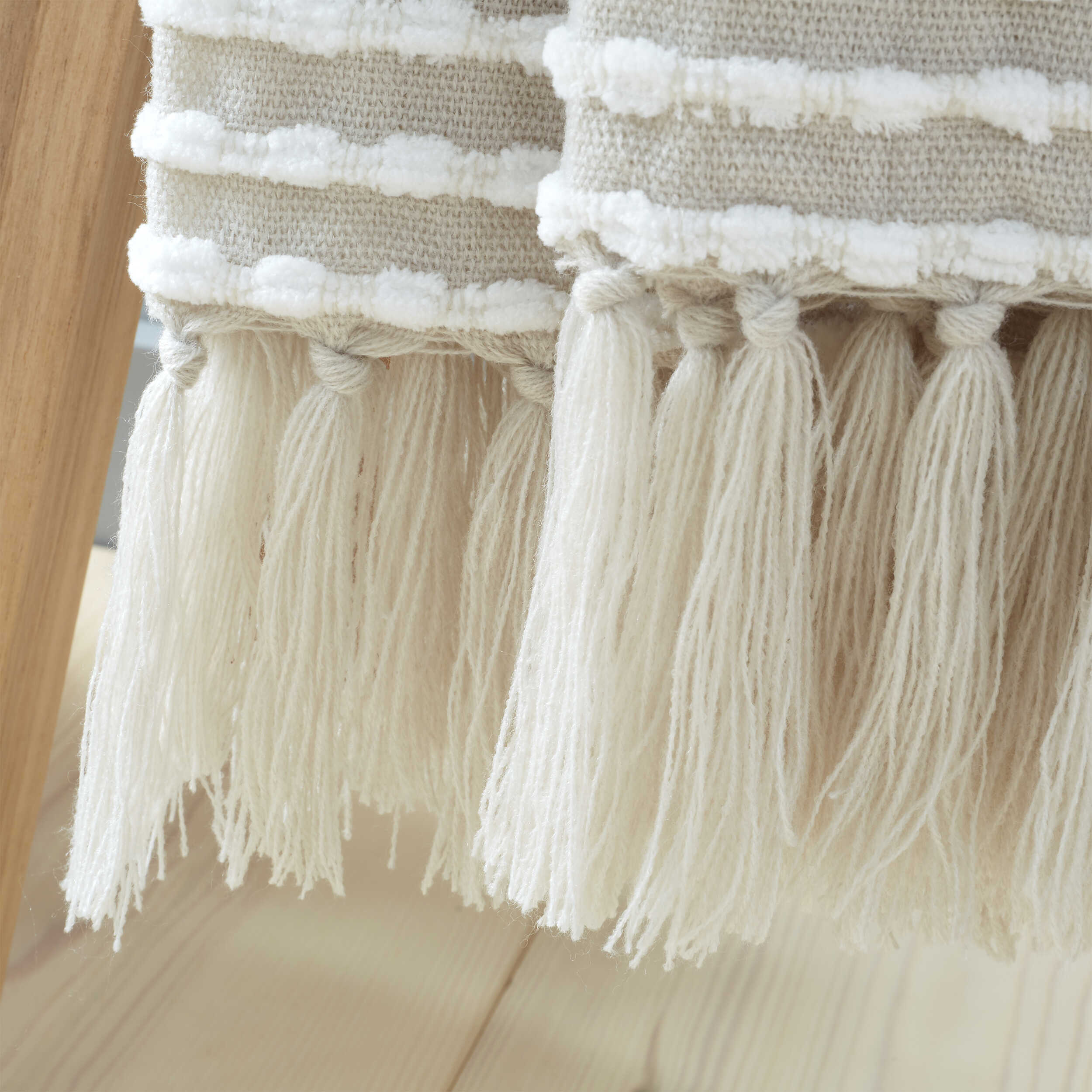 Catherine Lansfield Stab Stitch Throw Blanket - Natural Cozy Knit Throw for Sofa, Bed & Couch - Perfect for Living Room, Bedroom & Home Decor