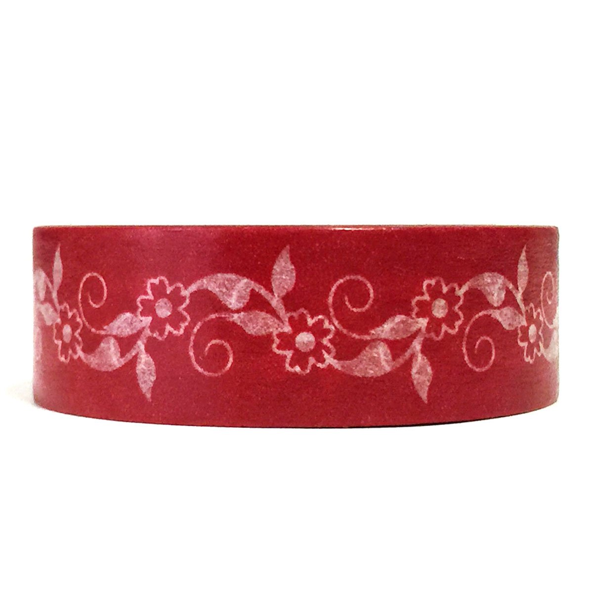 Wrapables Colorful Patterns Washi Masking Tape - Red Vines Design for Scrapbooking, DIY Crafts, Gift Wrapping & Home Decor
