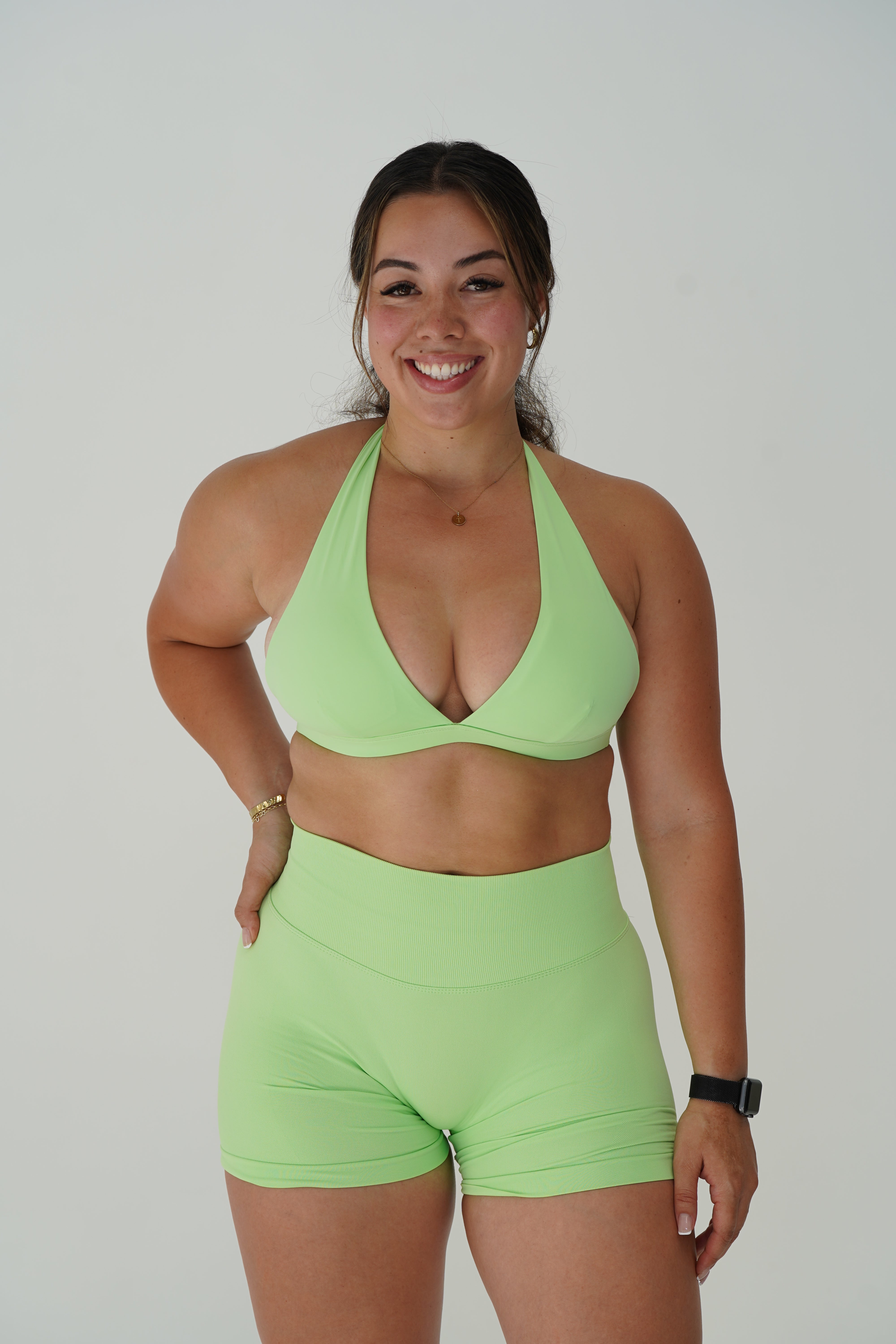 Kayla Crop Top in Lime Green - Trendy Women's Fashion for Summer, Workout & Casual Wear