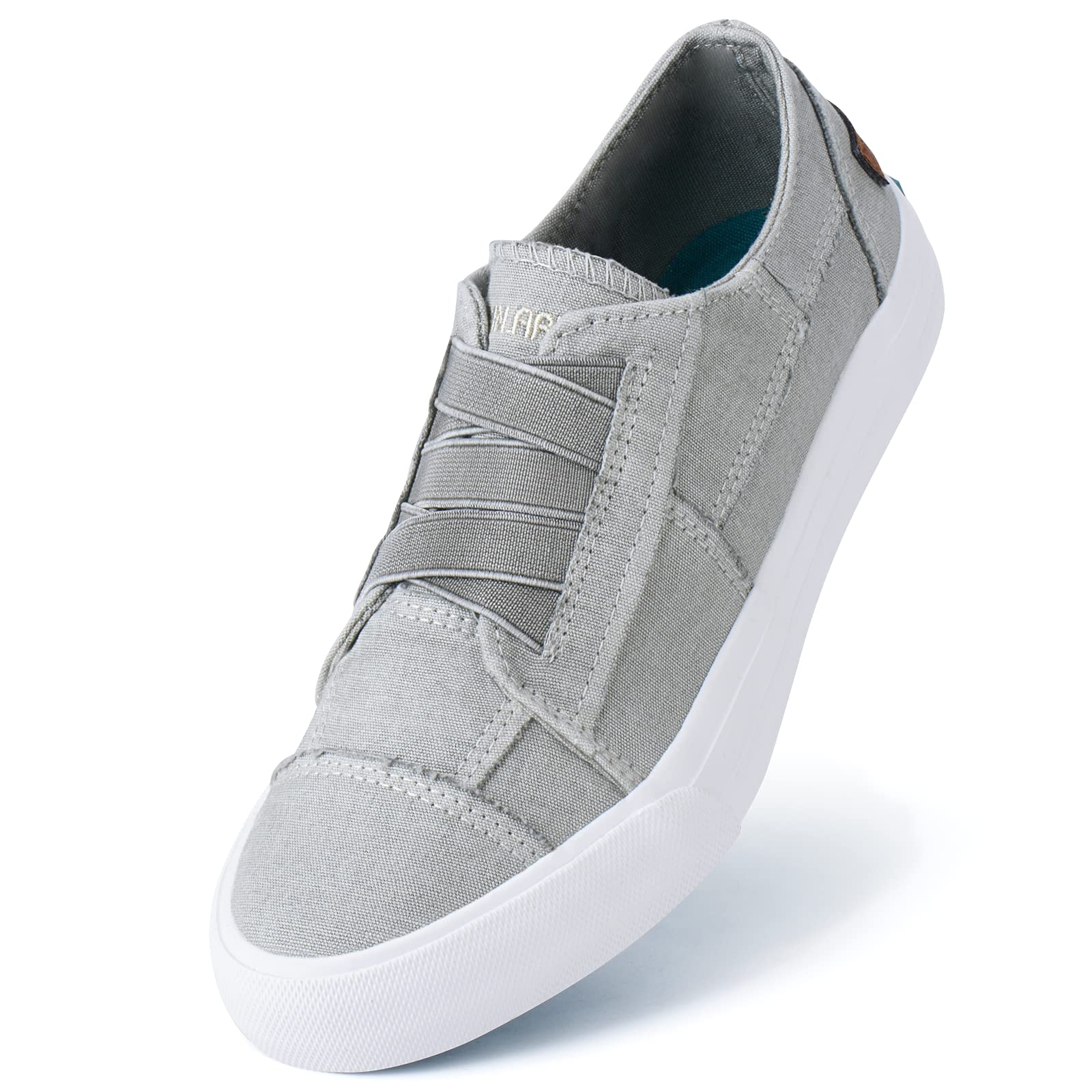 **JENN ARDOR Women's Casual Canvas Sneakers - Slip On & Lace Up Low Top Fashion Flats - Comfortable Walking Shoes for Everyday Wear**    *(Perfect for Running Errands, Travel, Work, and Casual Outings)*