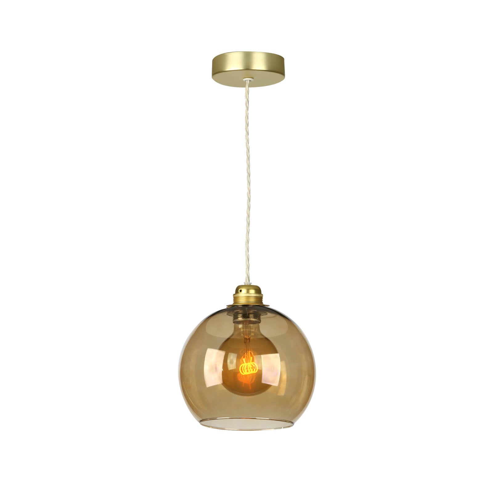 Apollo Single Pendant Light Fixture - Brushed Nickel, Oil Rubbed Bronze & Matte Black Finishes - Modern Ceiling Lighting for Dining Room, Bedroom or Entryway