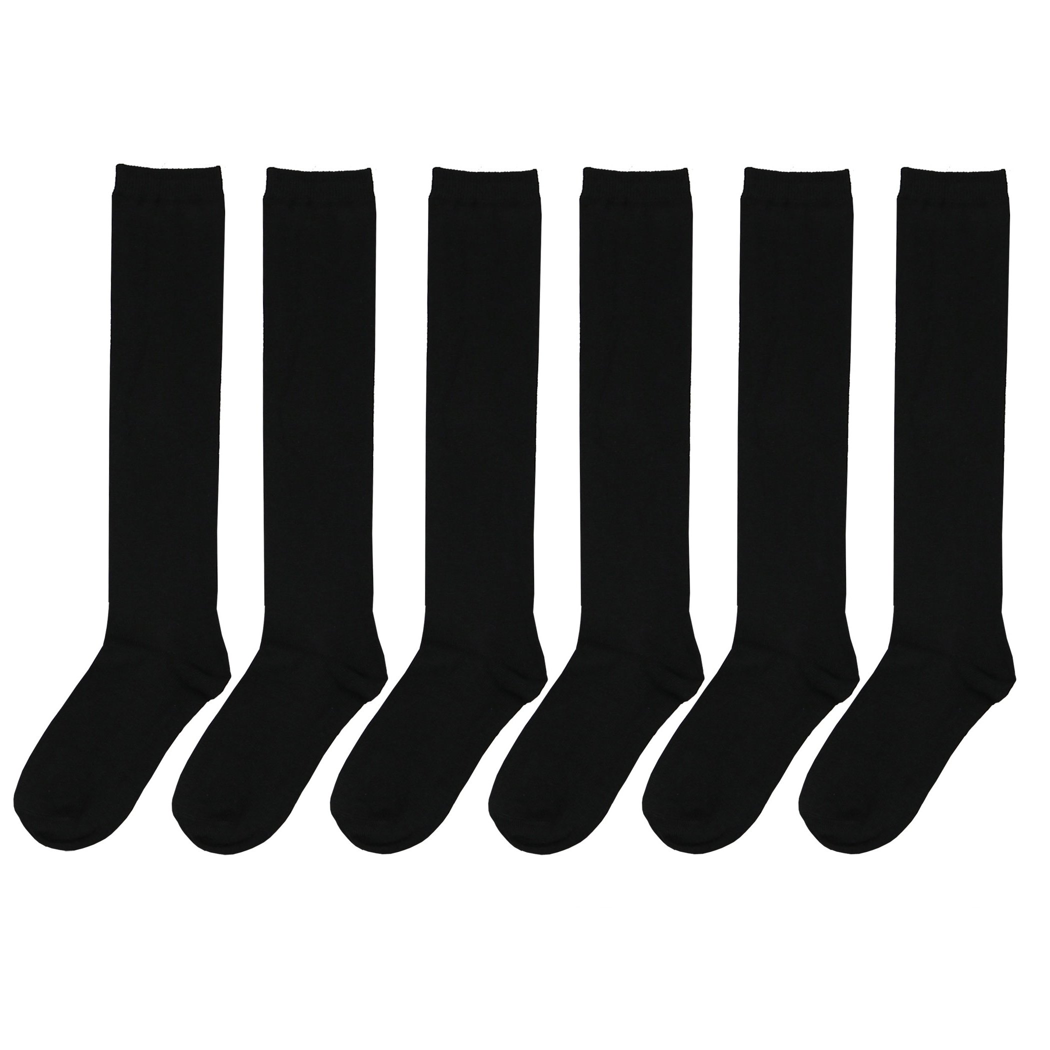 Colorful & Fun Knee High Socks for Women - 6 Pack Cute Cotton Crew Socks - Perfect for Costumes, Cosplay, School Uniforms & Fashion Outfits