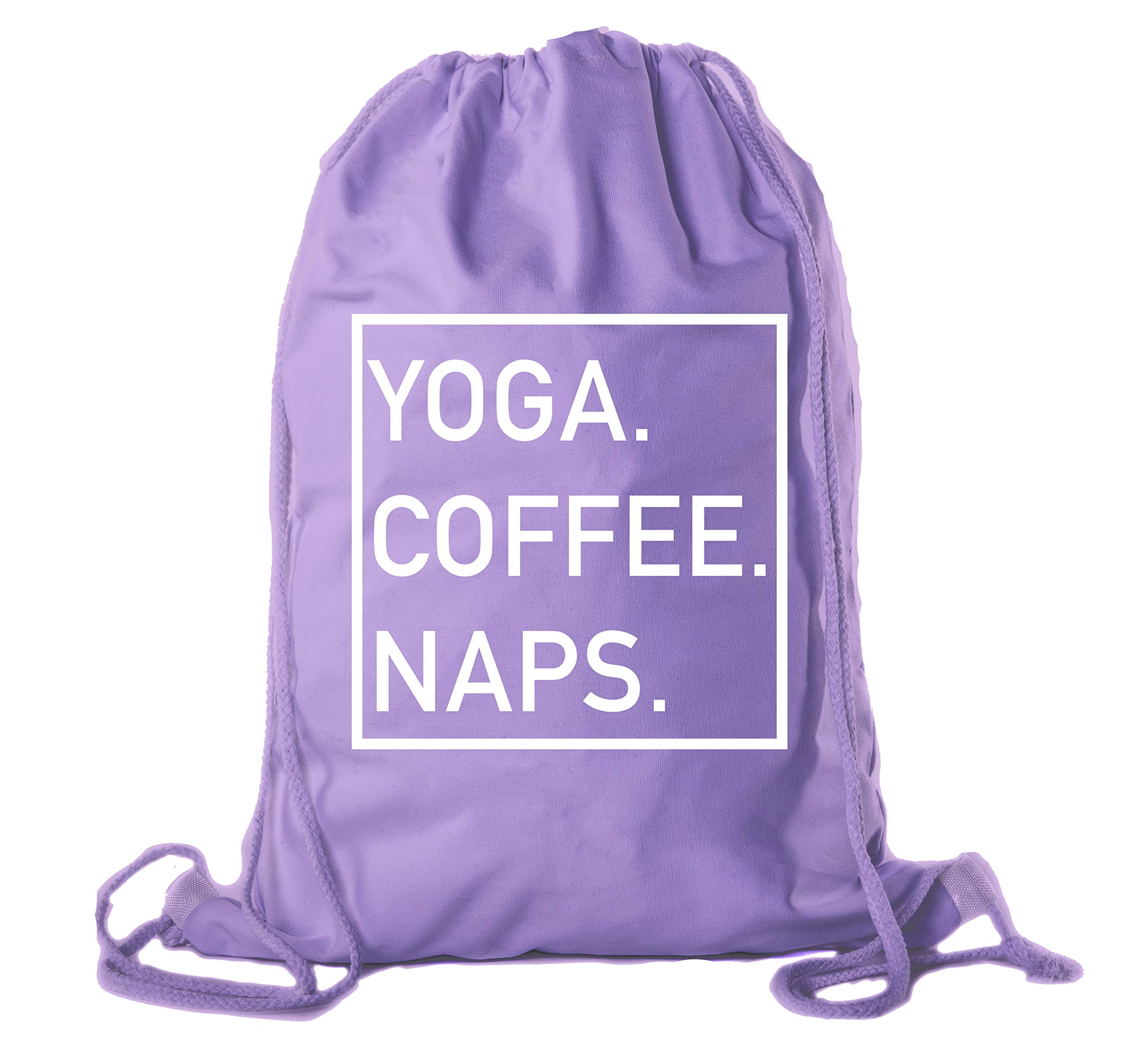 Premium Cotton Drawstring Yoga Gym Bag for Yoga Blocks & Clothes - Lightweight & Durable Workout Storage for Yoga Studio, Gym & Travel