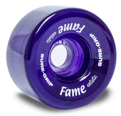 Sure Grip Fame Wheels - 8 Pack Premium Roller Skating Wheels for Indoor & Outdoor Use - Perfect for Derby, Rink, and Street Skating
