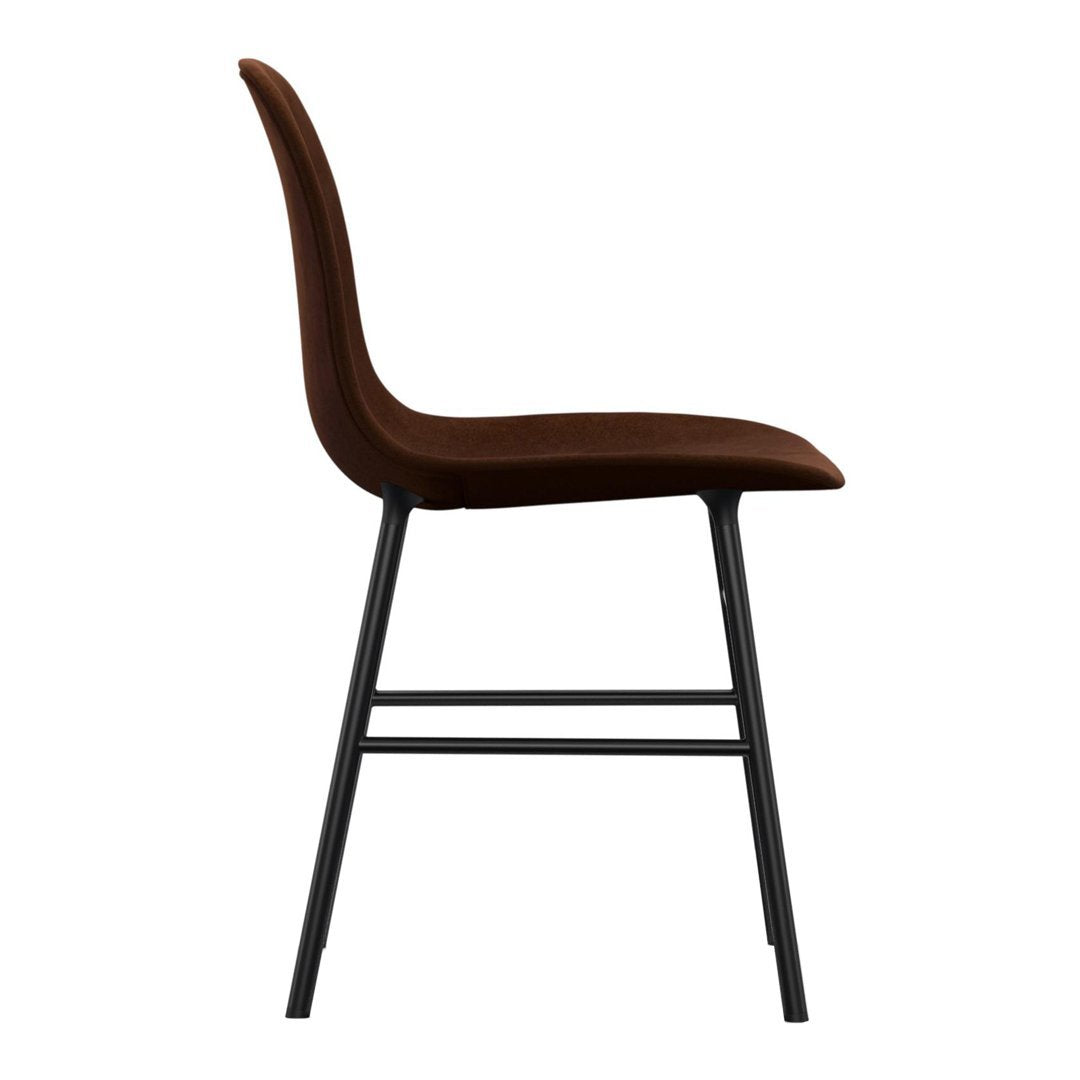 Modern Form Chair with Sturdy Metal Legs & Comfortable Upholstery - Perfect for Home Office, Living Room, or Dining Room Decor