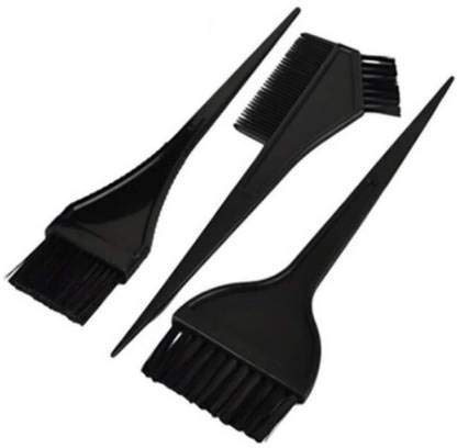 AVIROM™ Hair Dye Brush Set - 3 Pack Professional Coloring Brushes for Men & Women - Salon Quality Hair Coloring Tools - Perfect for At-Home & Professional Hair Coloring - Black