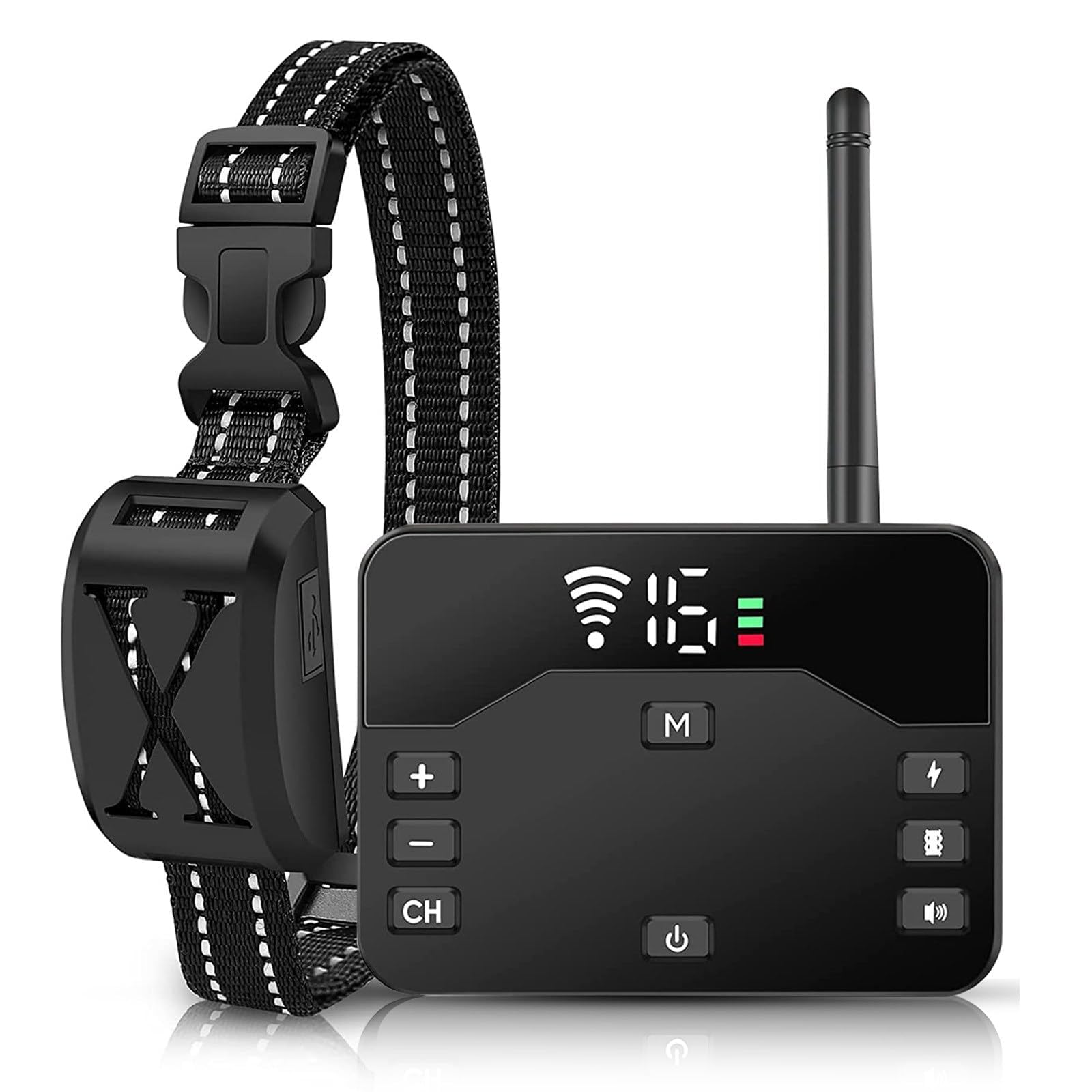 TeqHome Wireless Dog Fence System - 2-in-1 Electric Pet Containment for 2 Dogs with Training Collar & Remote Control | IP65 Waterproof | Safe for All Breeds | Covers Up to 8 Acres (20-850ft Range) | Ideal for Backyard, Farm & Outdoor Dog Training