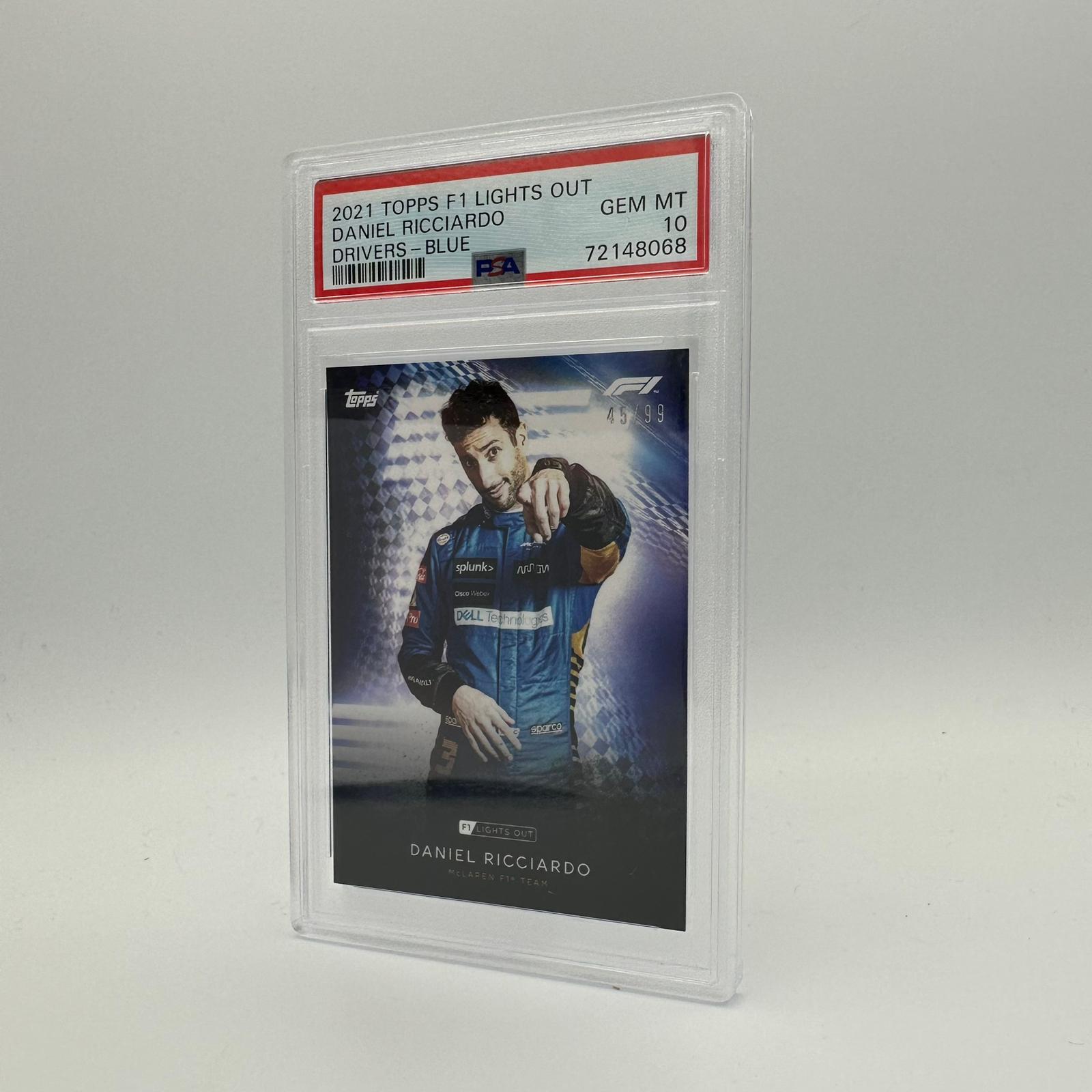 PSA 10 Daniel Ricciardo 45/99 Blue Parallel Racing Card - Perfect for Collectors, Fans & Sports Memorabilia Enthusiasts