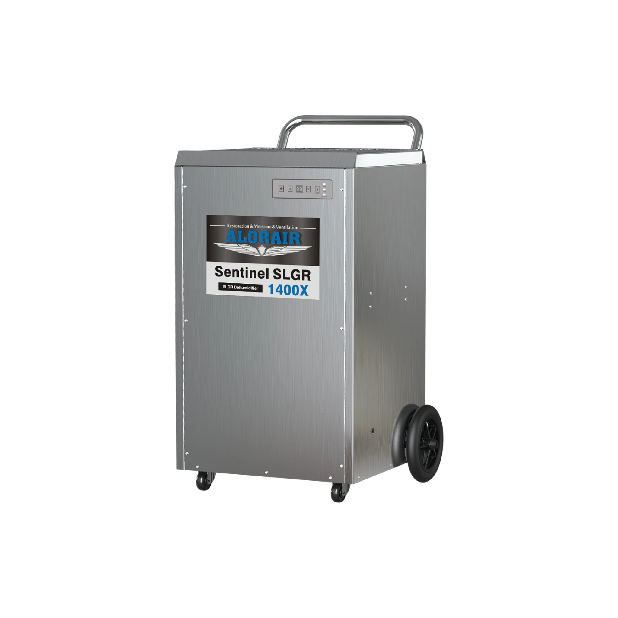 AlorAir Storm SLGR 1400X Commercial Grade Stainless Steel Dehumidifier with Built-in Pump - Perfect for Basements, Warehouses & High Humidity Areas