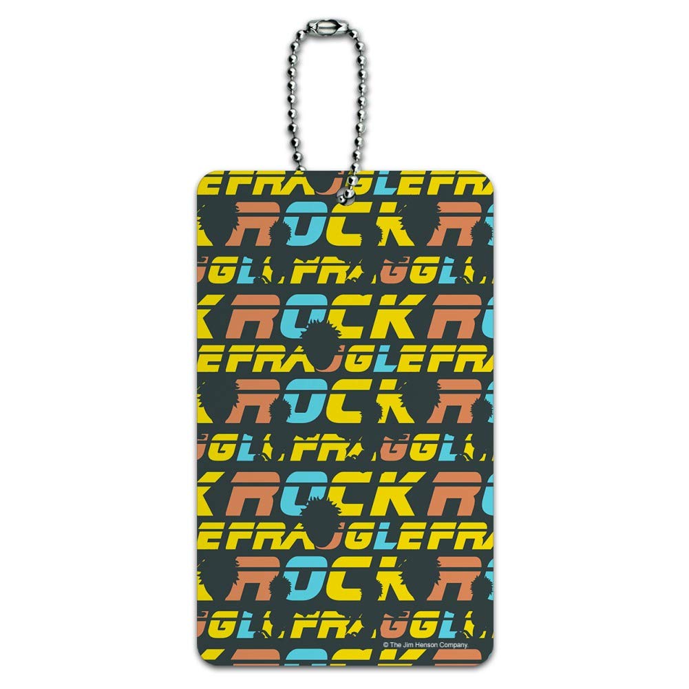 Fraggle Rock GOBO Silhouette Pattern Luggage Tag - Personalized Suitcase ID Card for Carry-On Bags - Perfect for Travel, Vacation & Business Trips