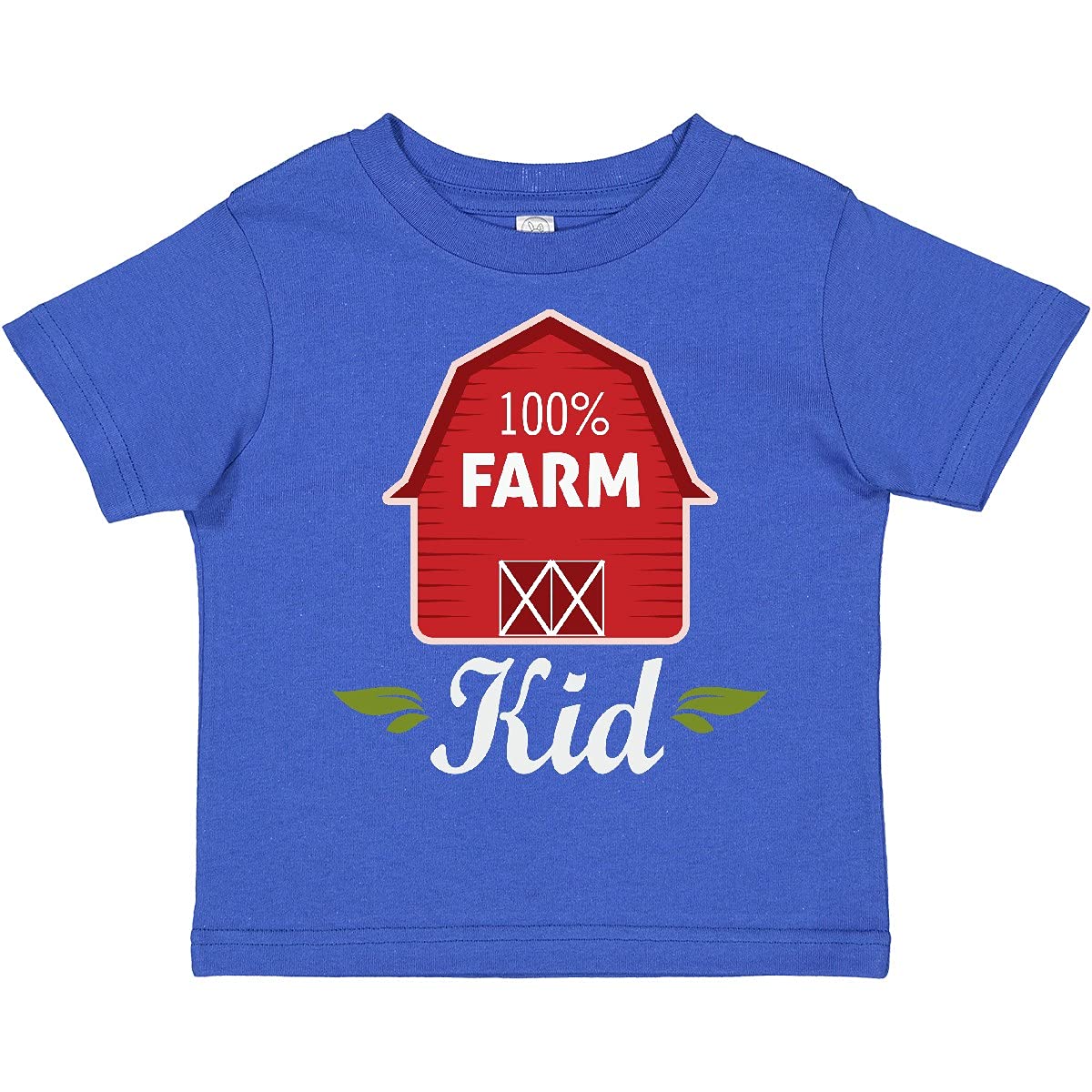 100% Farm Kid Toddler T-Shirt - Cute Cotton Tee for Boys & Girls - Perfect for Farm Visits, Outdoor Play & Family Photos