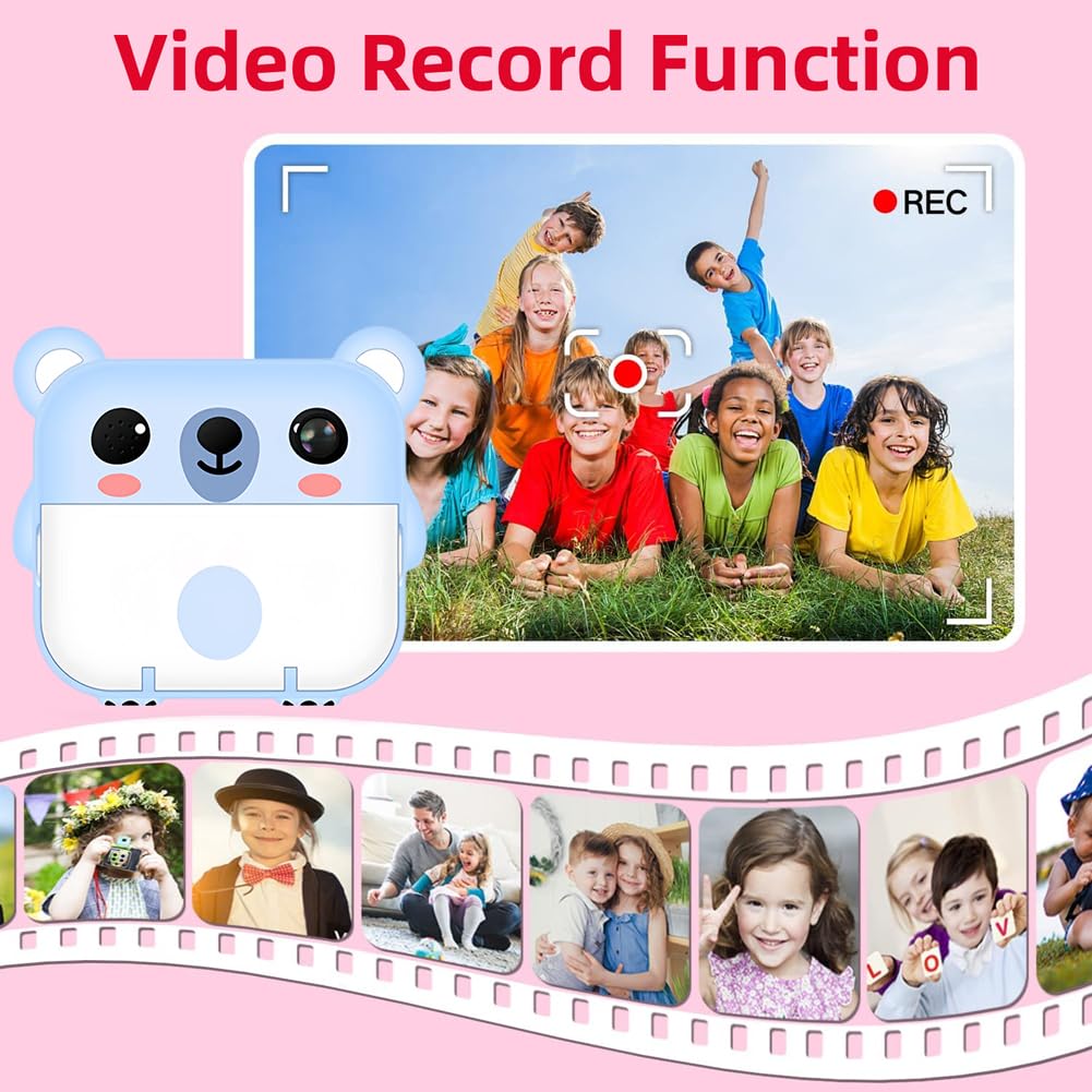 AVZYARDY Kids Instant Print Camera - 2.4