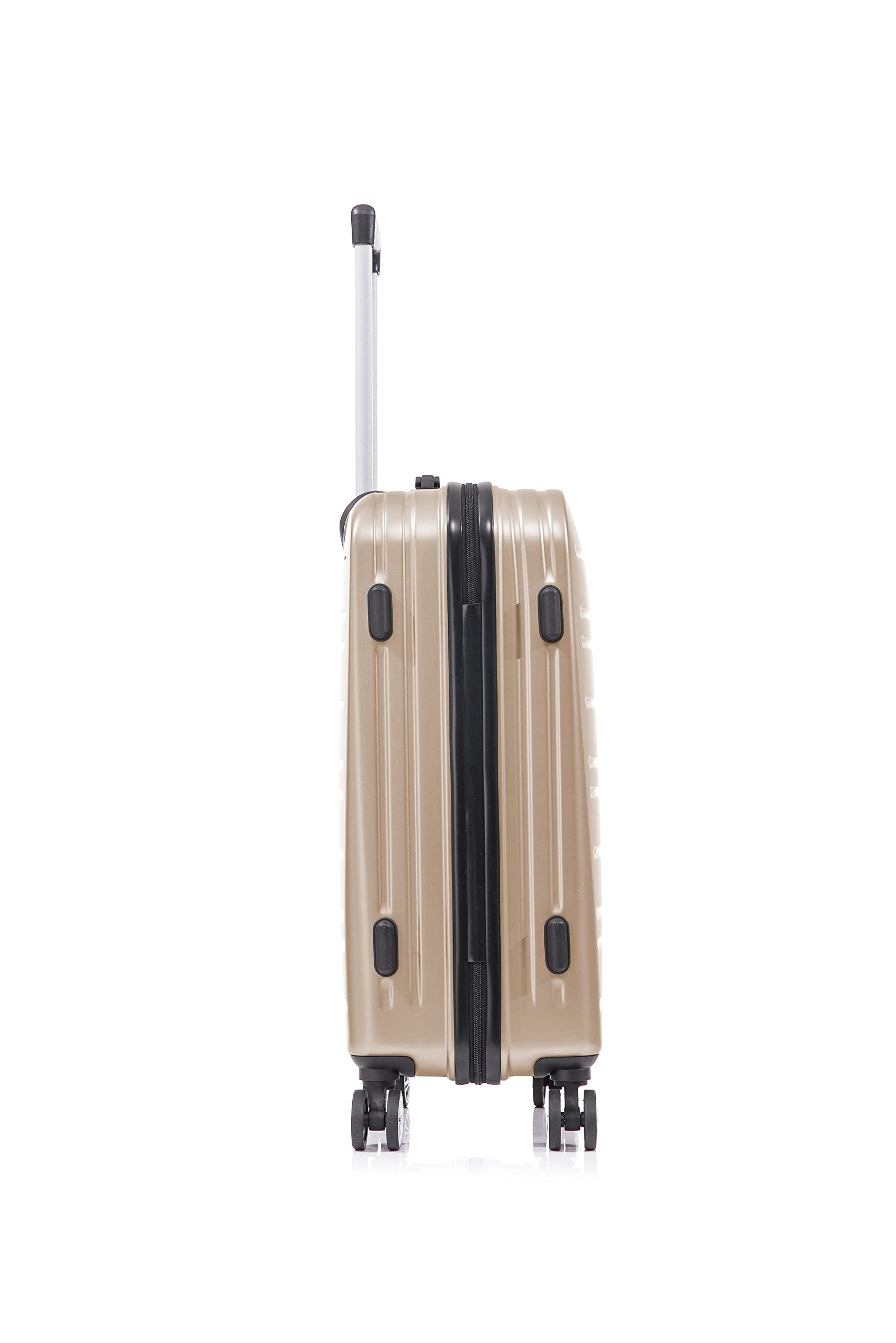 Rockland Irvine Hardside Spinner Wheel Luggage Set - Champagne (19