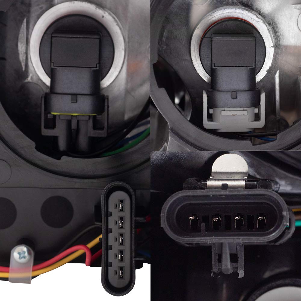 2006-2013 Chevy Impala Halogen Headlight & Tail Light Assembly Set - Left/Right Driver & Passenger Side Replacement - 4-Piece Aftermarket Kit for Improved Night Visibility & Style Upgrade | Perfect for Daily Commuting, Road Trips & Car Restoration Projects