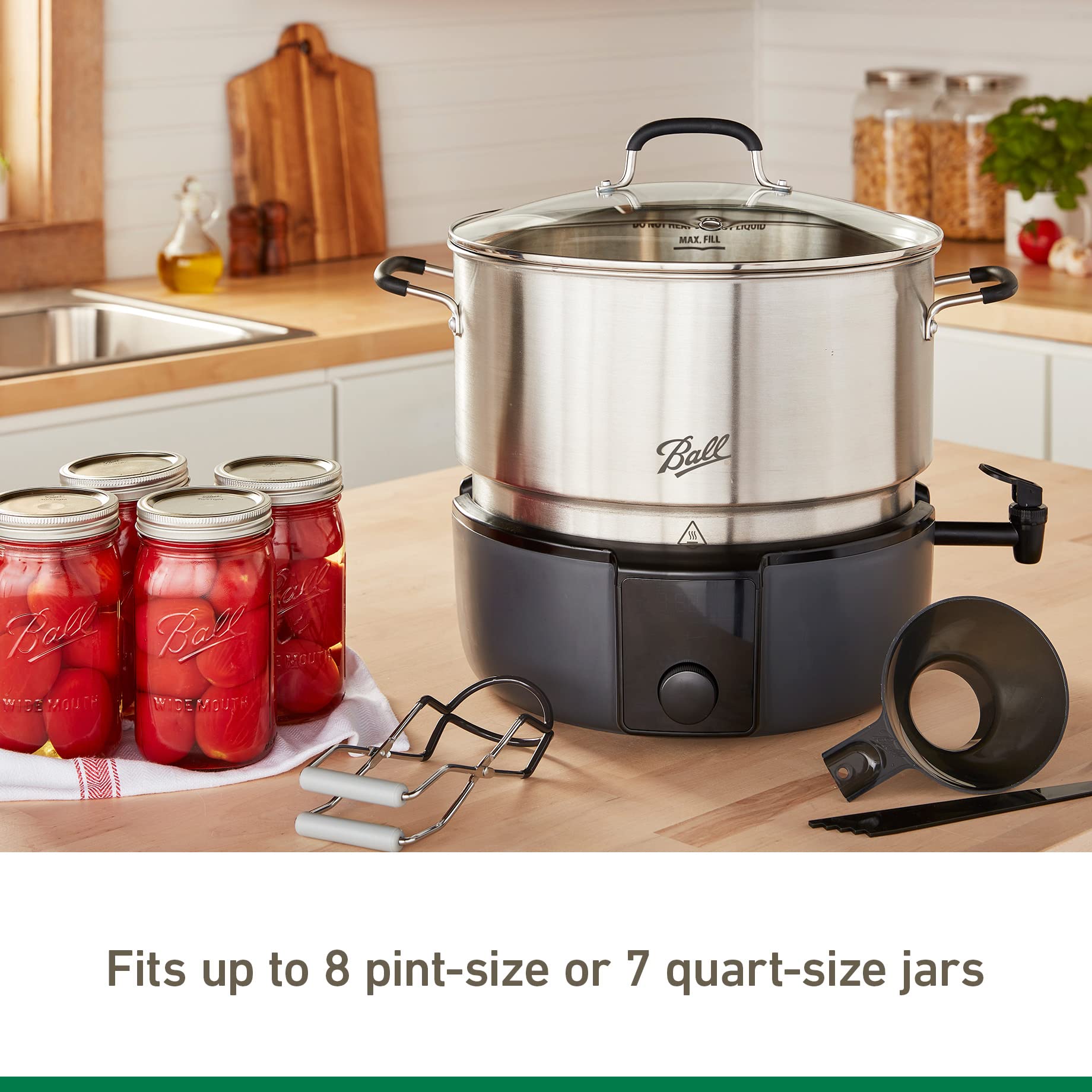Ball EasyCanner Electric Water Bath Canner for Home Canning - Perfect for Preserving Jams, Pickles, and Fruits Safely