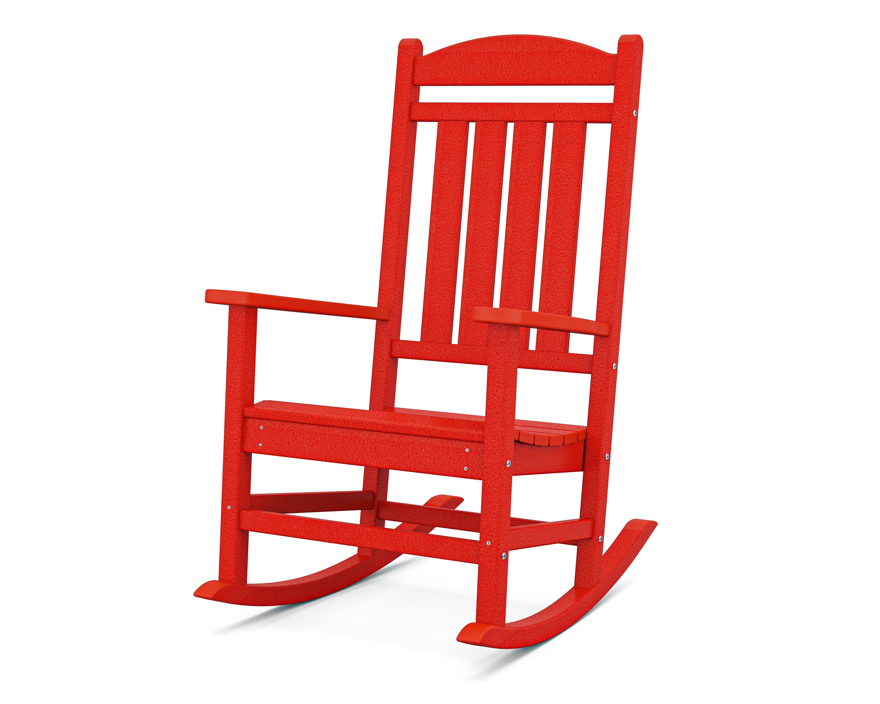 POLYWOOD Presidential Rocker - Durable Outdoor Rocking Chair for Patio, Garden & Porch - All-Weather Resin Wicker - Comfortable & Stylish Seating for Relaxing & Entertaining