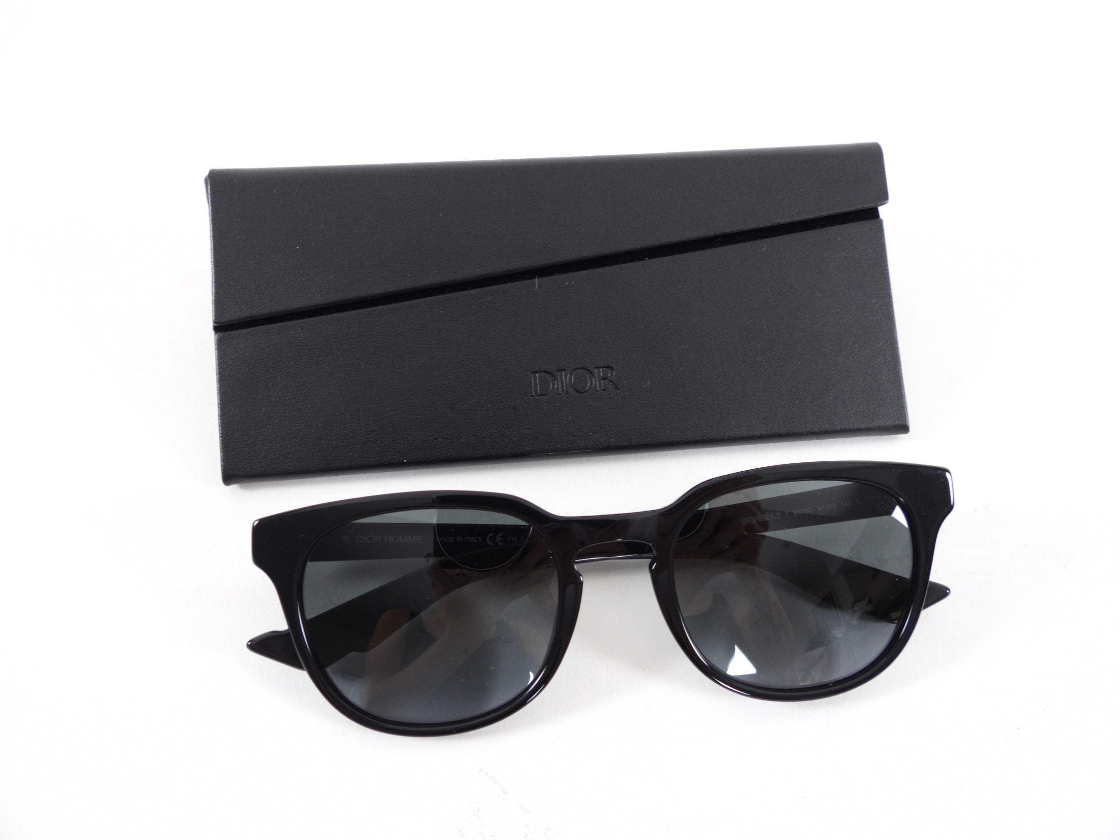 Christian Dior Black Sunglasses with Logo Arms Diorb24.2 - Luxury Designer Shades for Women | Perfect for Beach, Driving & Fashion Outfits