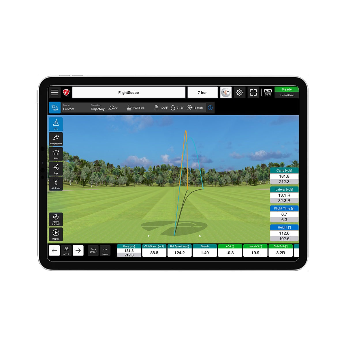 FlightScope X3 Golf Launch Monitor - Premium Swing Analyzer for Accurate Ball & Club Data | Perfect for Driving Range, Indoor Practice & Professional Training