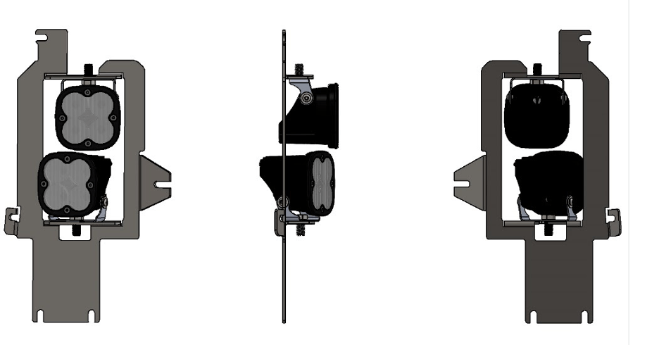 2023 GMC 2500/3500 Heavy Duty SDHQ Built Dual Fog Light Kit - Off-Road Lighting for Trucks & Towing