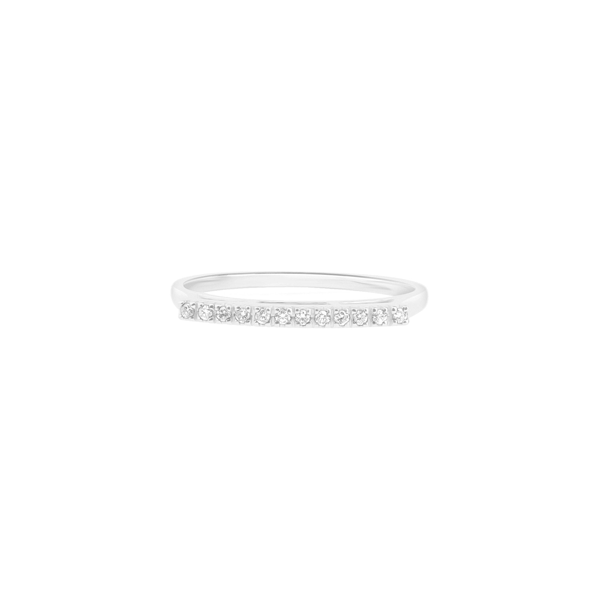 14K White Gold Diamond Eternity Ring for Women - Perfect for Weddings, Anniversaries & Special Occasions