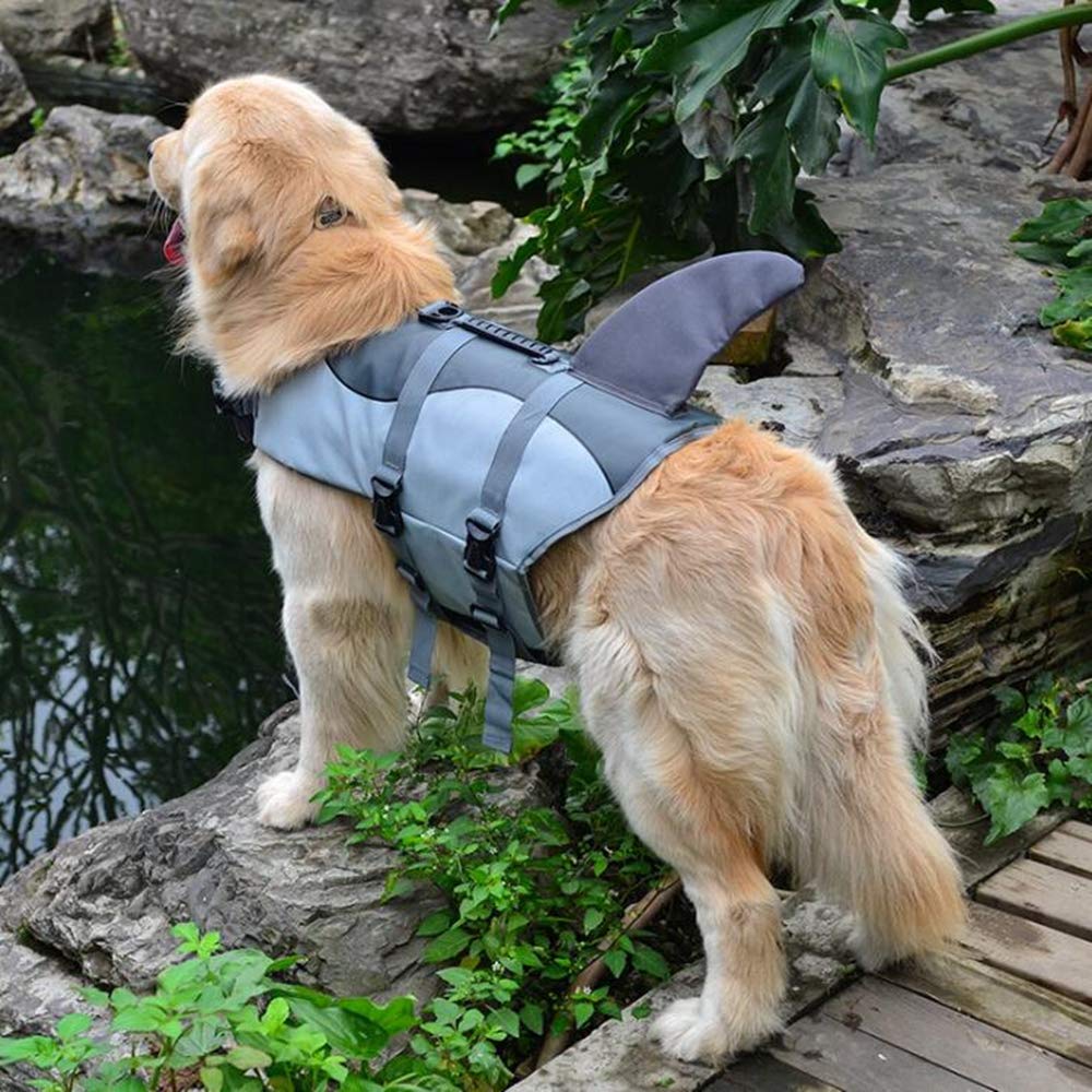 Dog Life Jacket for Swimming - Pet Safety Vest with Handle for Training & Boating