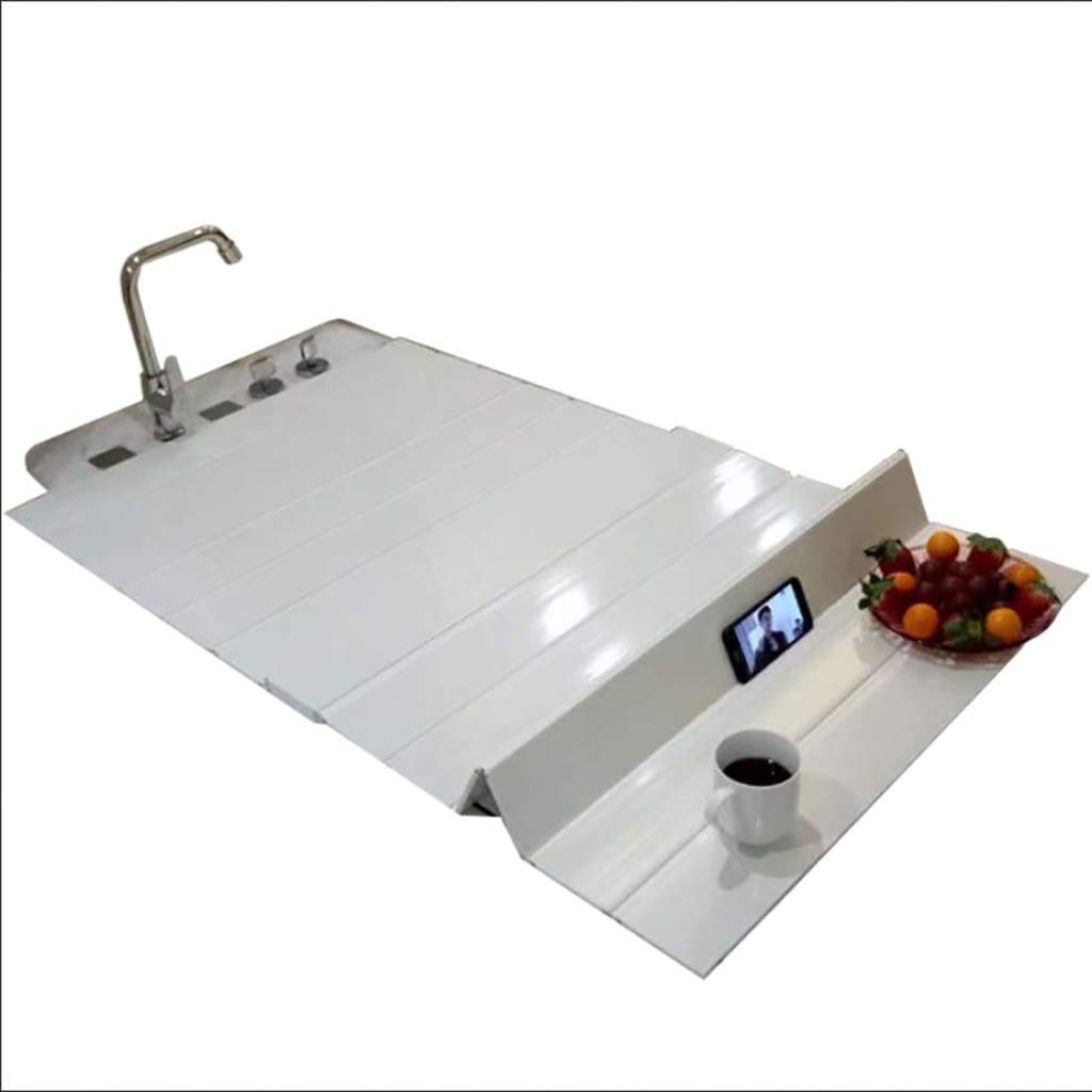 Bathtub Cover Anti-Dust Folding Insulation Board - PVC White 66x75cm for Bathroom Protection & Heat Retention | Perfect for Dust Prevention & Energy Saving