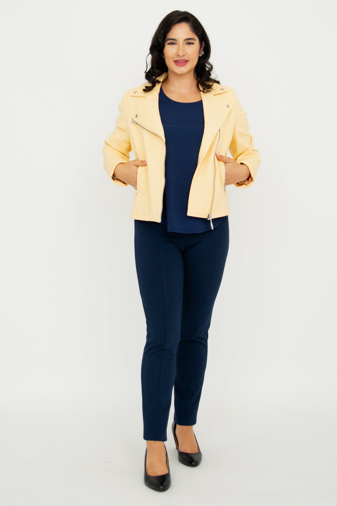 Bryn Jacket - Soft Butter-Colored Modal Coat for Women | Perfect for Fall & Winter Layering