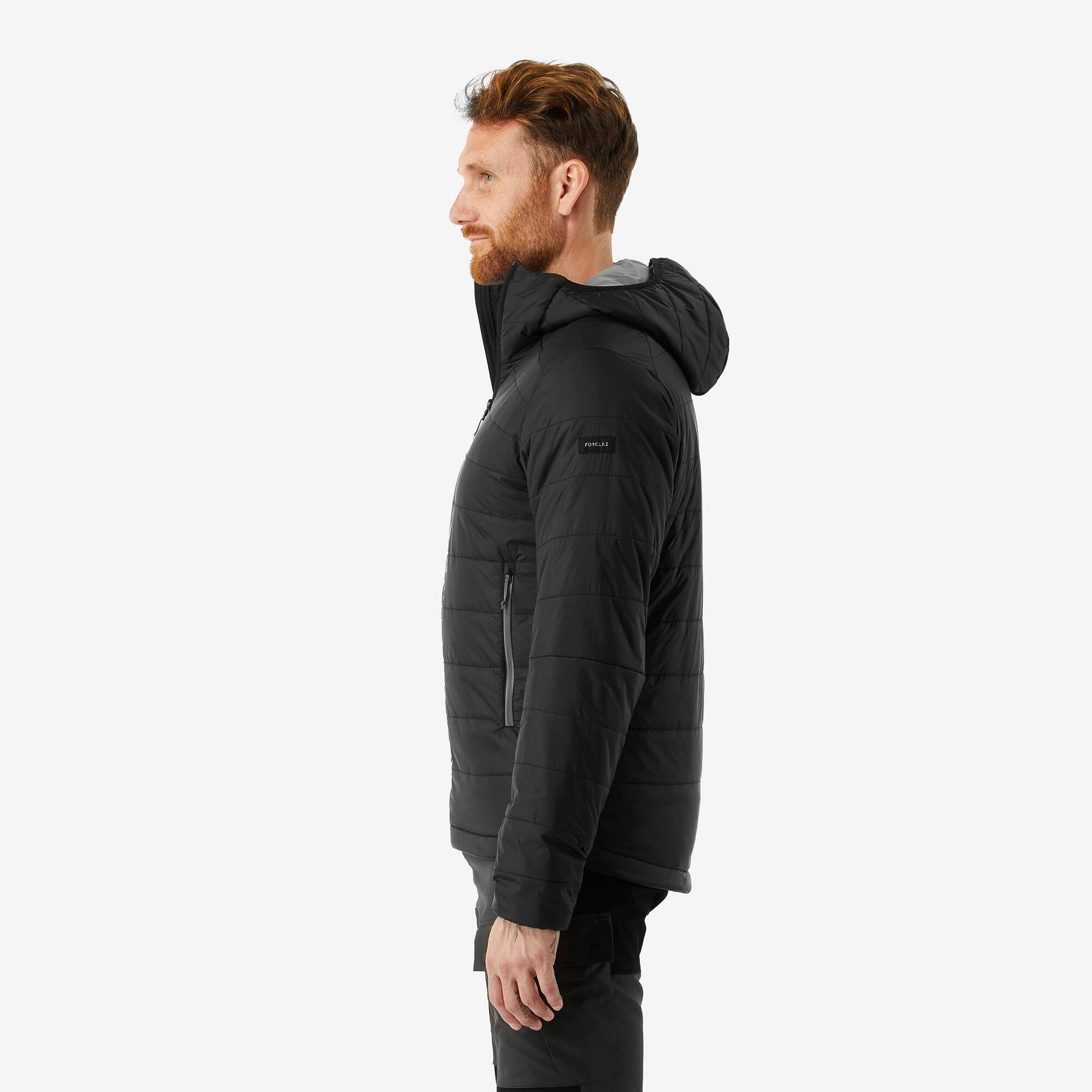 Forclaz Men's MT100 Lightweight Hooded Synthetic Jacket - Waterproof Hiking & Outdoor Adventure Gear for Camping & Travel