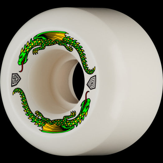 Powell Peralta Dragon Formula 56mm x 40mm 93a Skateboard Wheels - High Performance Cruiser Wheels for Street Skating & Longboard Riding