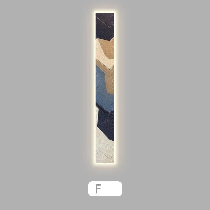 Abstract LED Panel Wall Lamp - Modern Indoor Lighting Fixture for Living Room, Bedroom & Office Decor