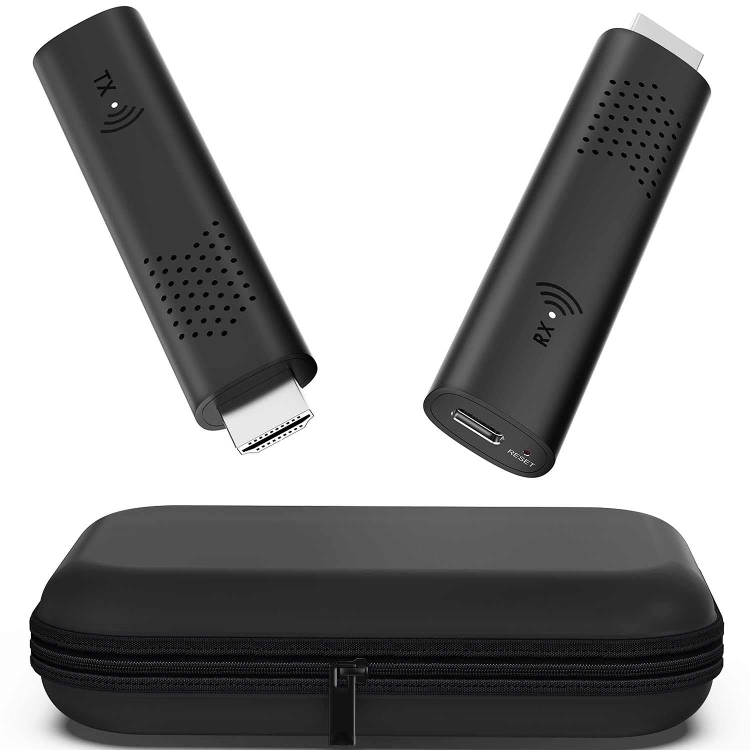 Dcolor Wireless HDMI Transmitter and Receiver Kit - 5G 4K Ultra HD Video Extender with 1080P Output, 98ft Range & Low Latency - No WiFi/Bluetooth Needed for TV, Projector, Home Theater - Includes Portable Carrying Case for Easy Travel & Professional Presentations